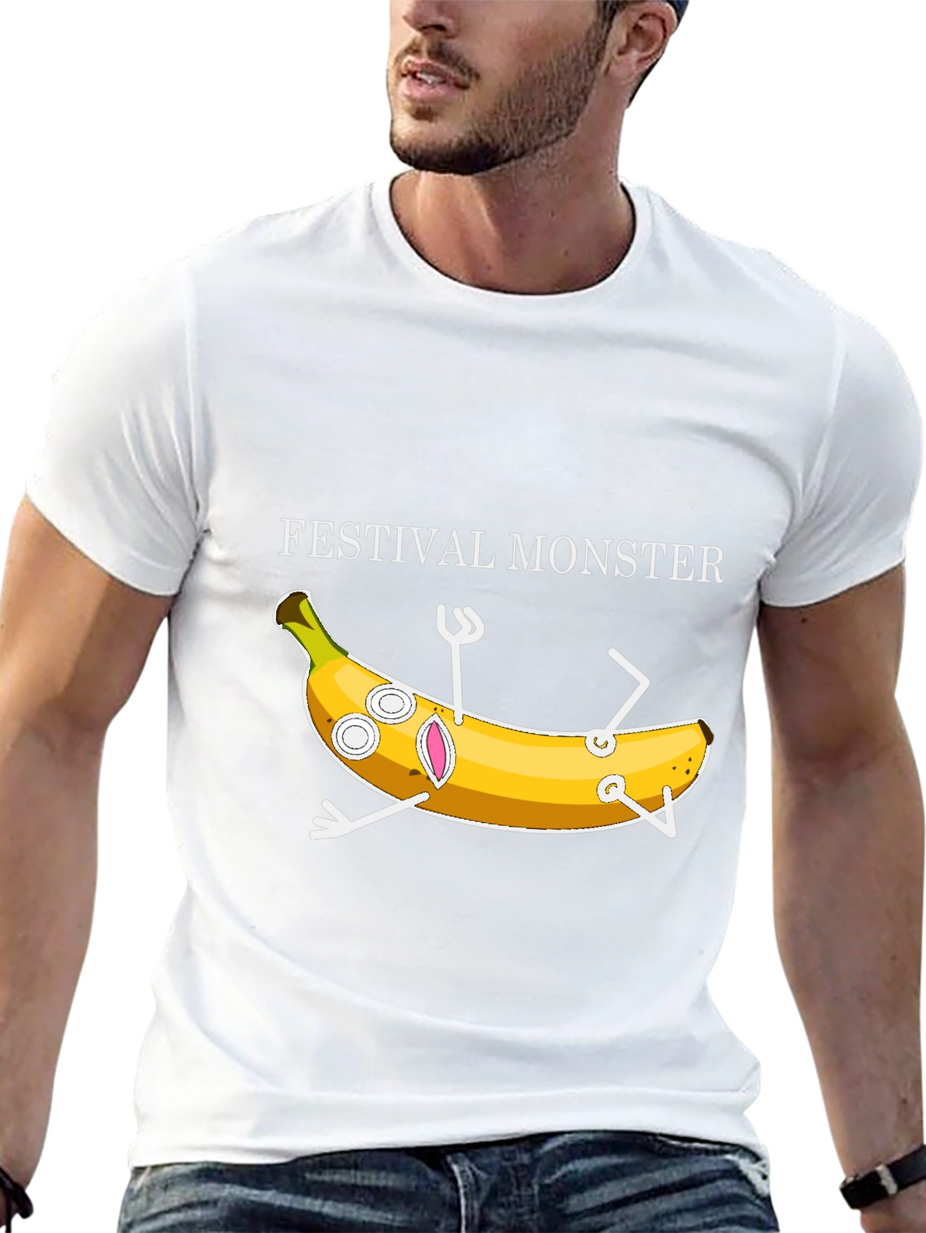 Festival Monster Banana Graphic T-Shirt