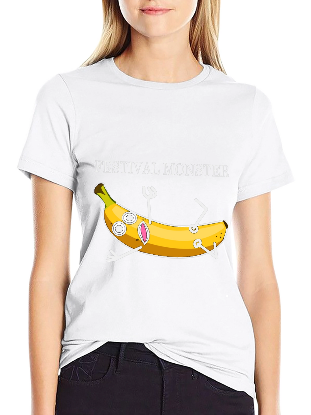 Festival Monster Banana Graphic T-Shirt