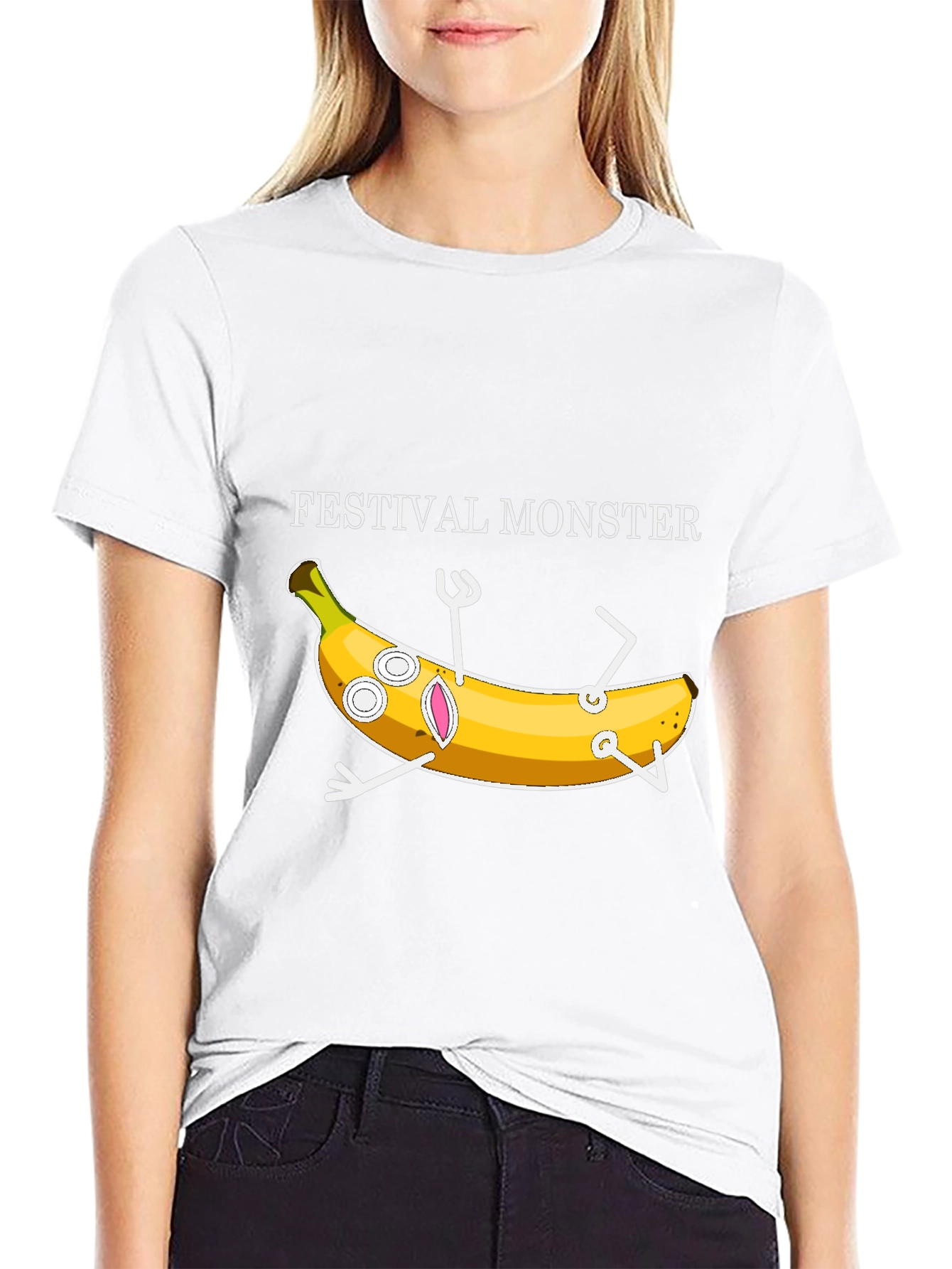 Festival Monster Banana Graphic T-Shirt