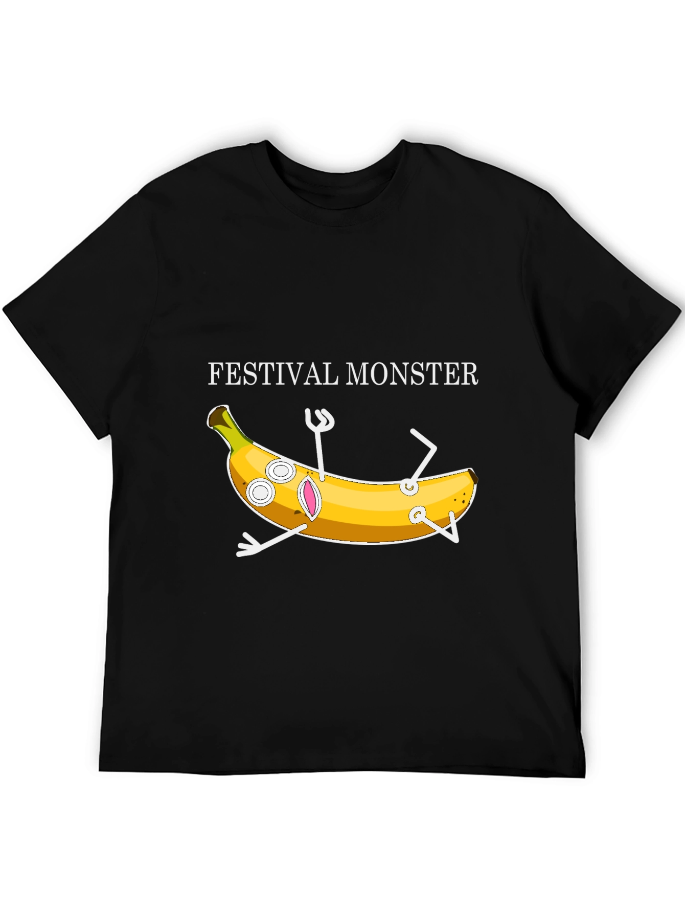 Festival Monster Banana Graphic T-Shirt