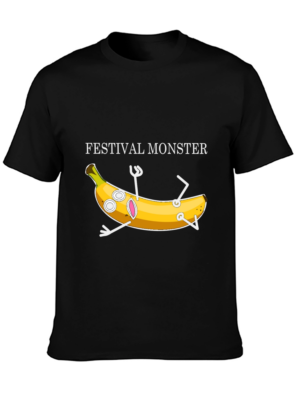 Festival Monster Banana Graphic T-Shirt