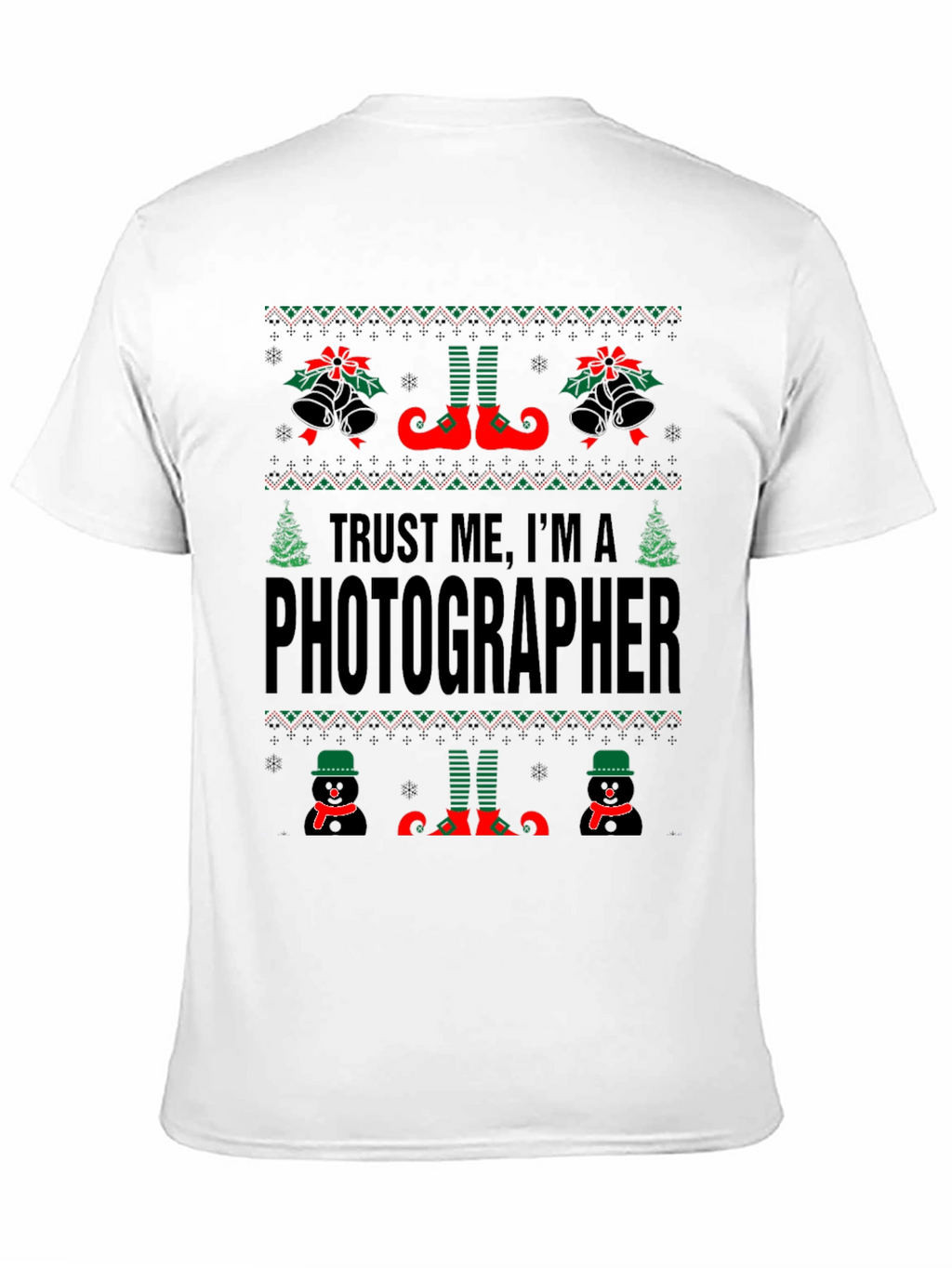 Funny Ugly Christmas Photographer T-Shirt