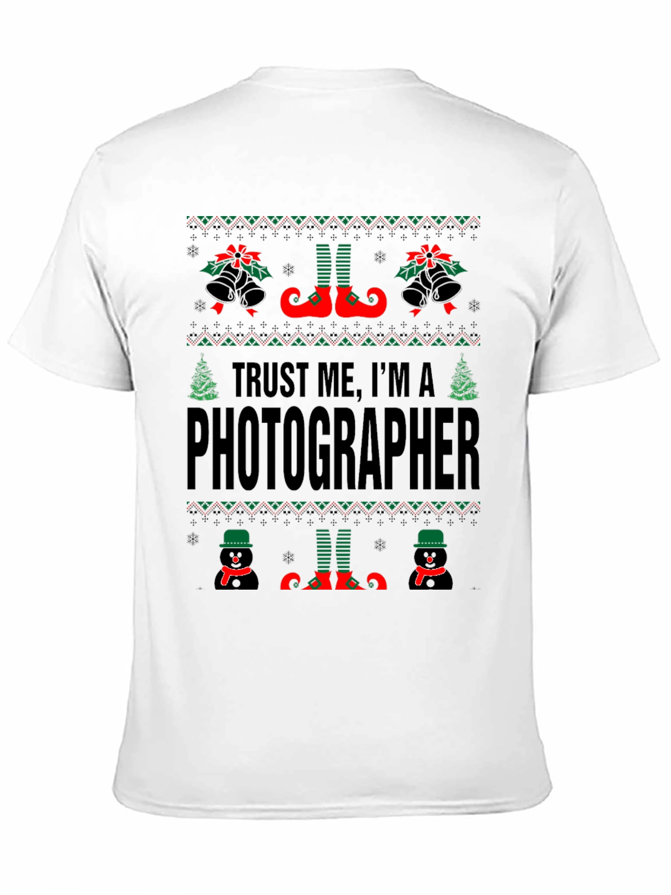 Funny Ugly Christmas Photographer T-Shirt