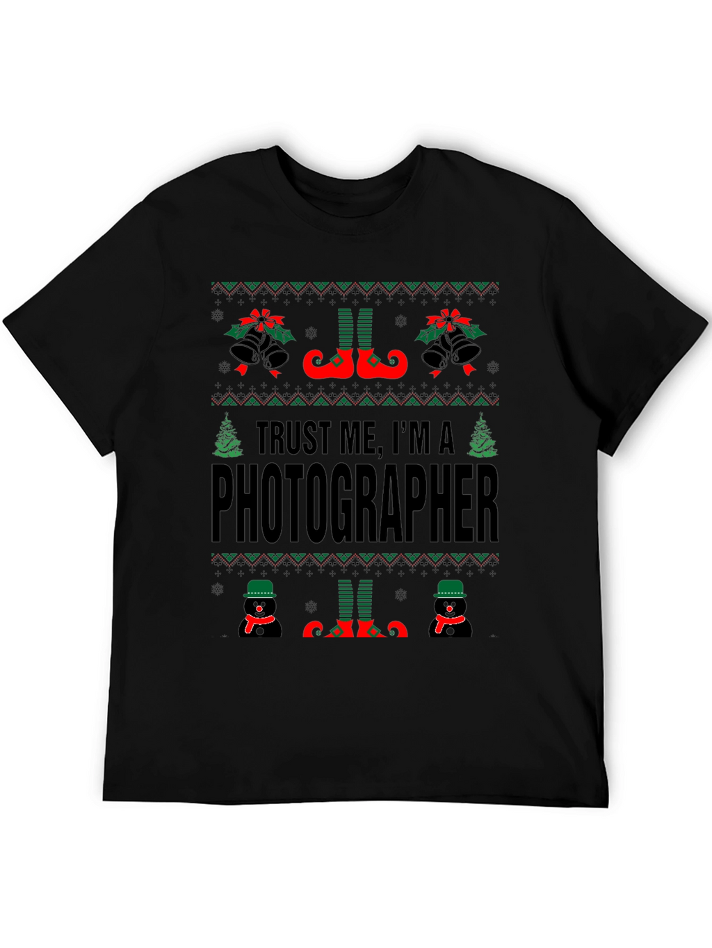Funny Ugly Christmas Photographer T-Shirt