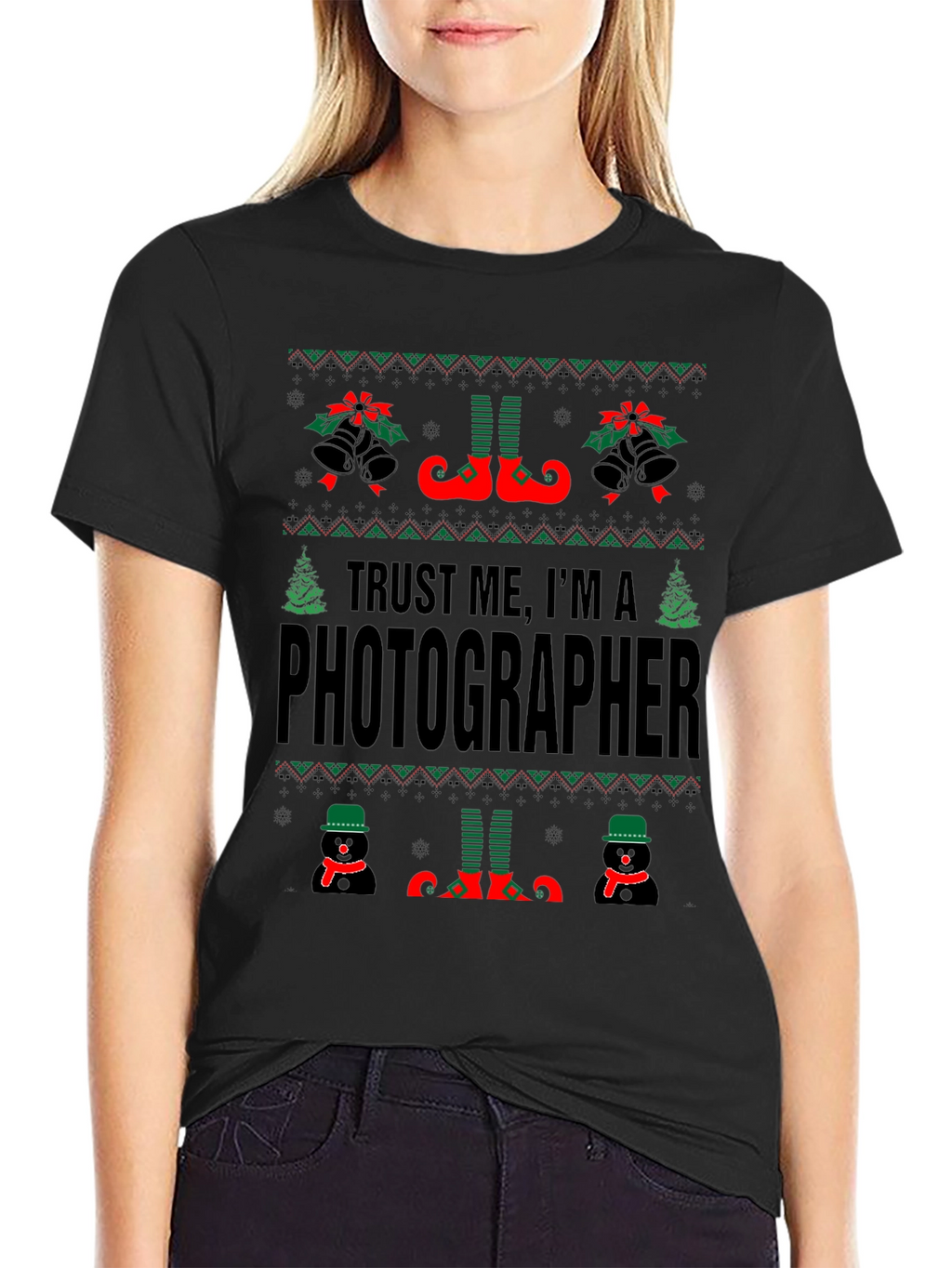 Funny Ugly Christmas Photographer T-Shirt