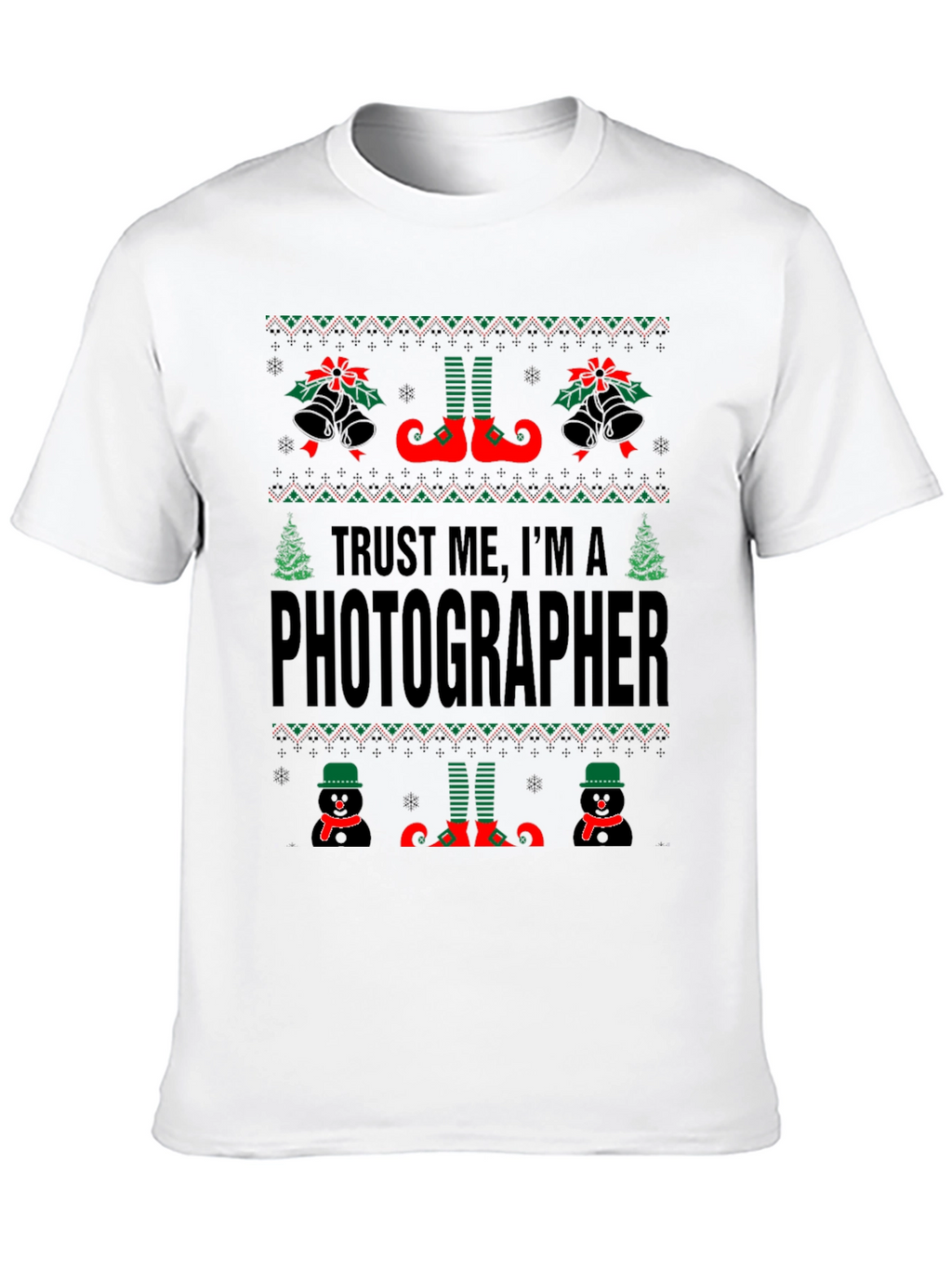 Funny Ugly Christmas Photographer T-Shirt