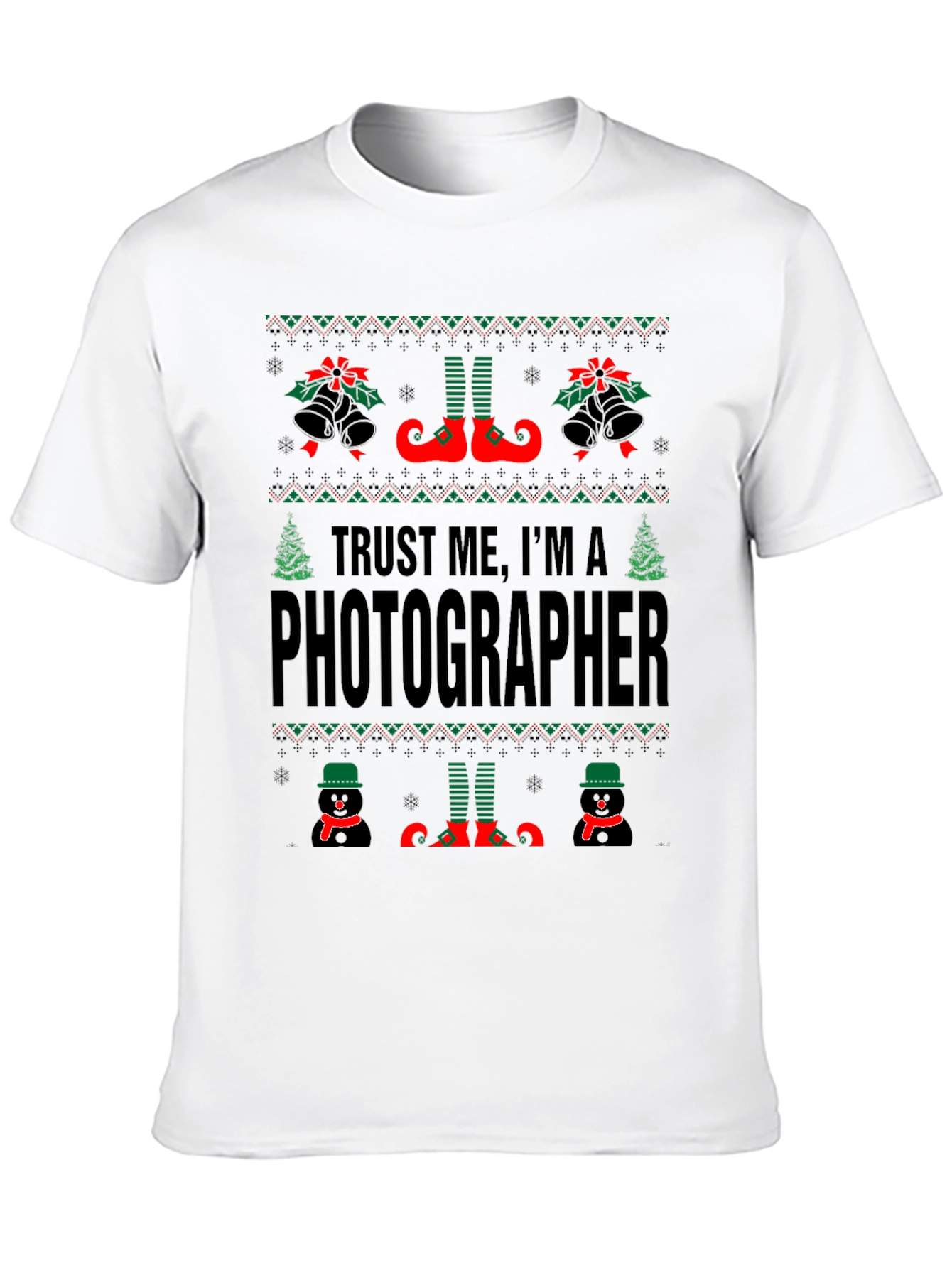 Funny Ugly Christmas Photographer T-Shirt