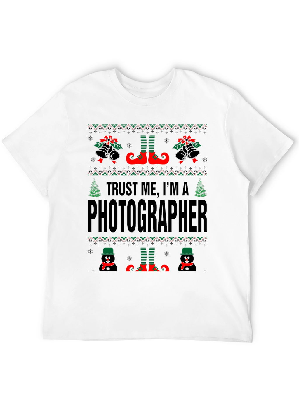 Funny Ugly Christmas Photographer T-Shirt