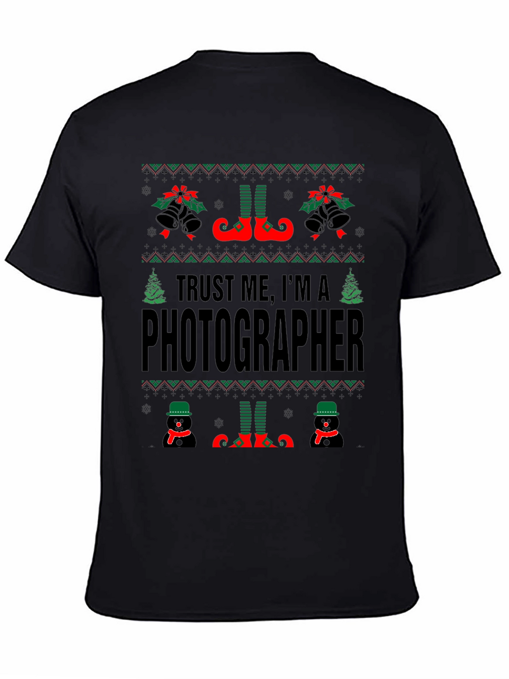Funny Ugly Christmas Photographer T-Shirt