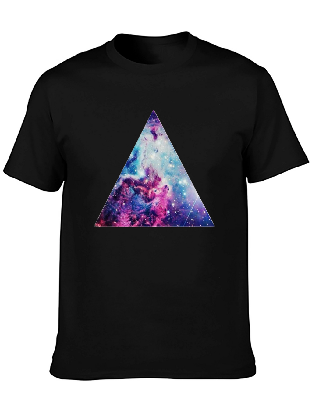 Cosmic Triangle Graphic Tee - Black