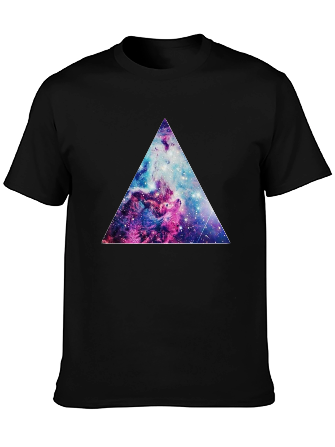 Cosmic Triangle Graphic Tee - Black