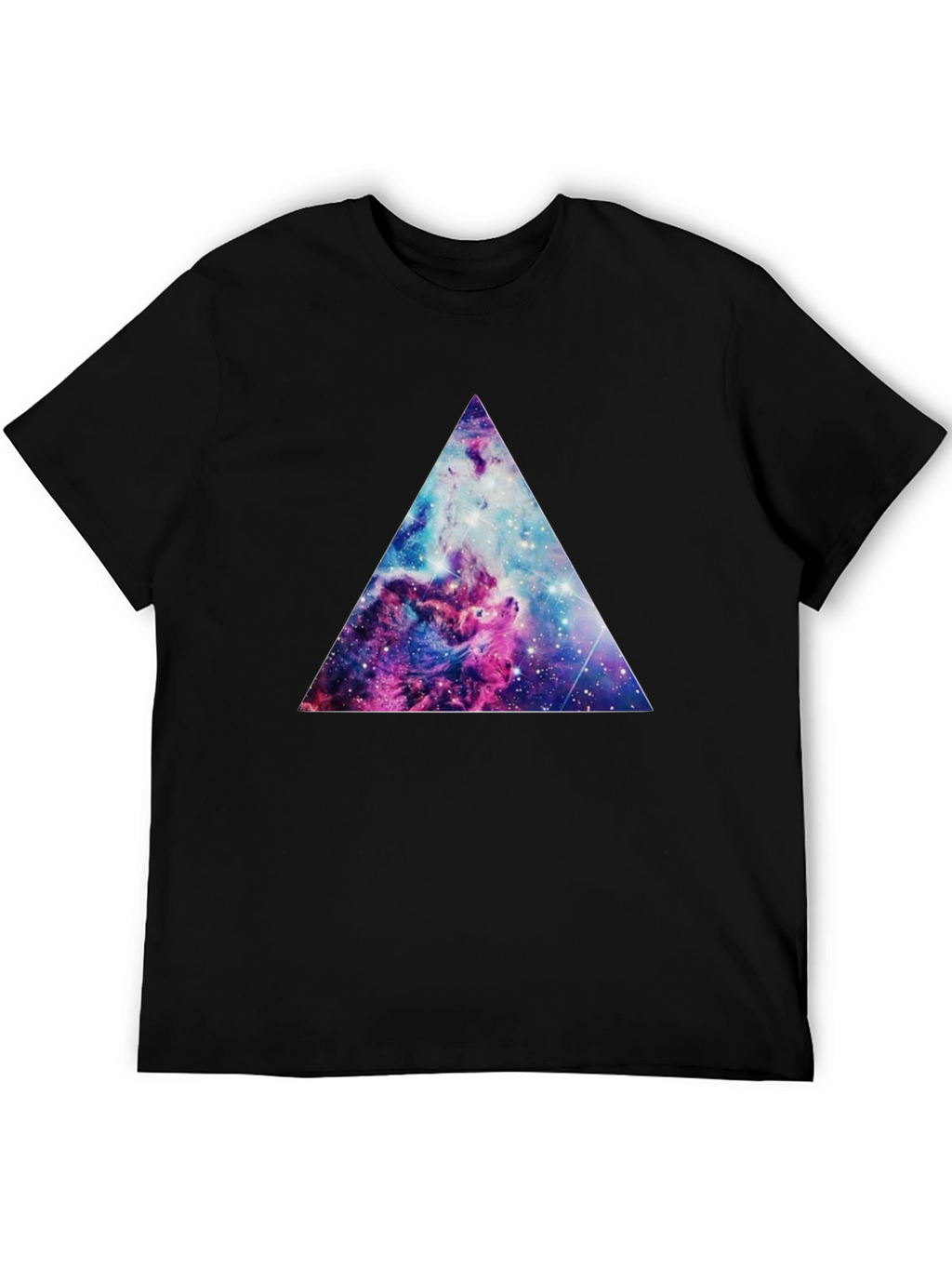 Cosmic Triangle Graphic Tee - Black