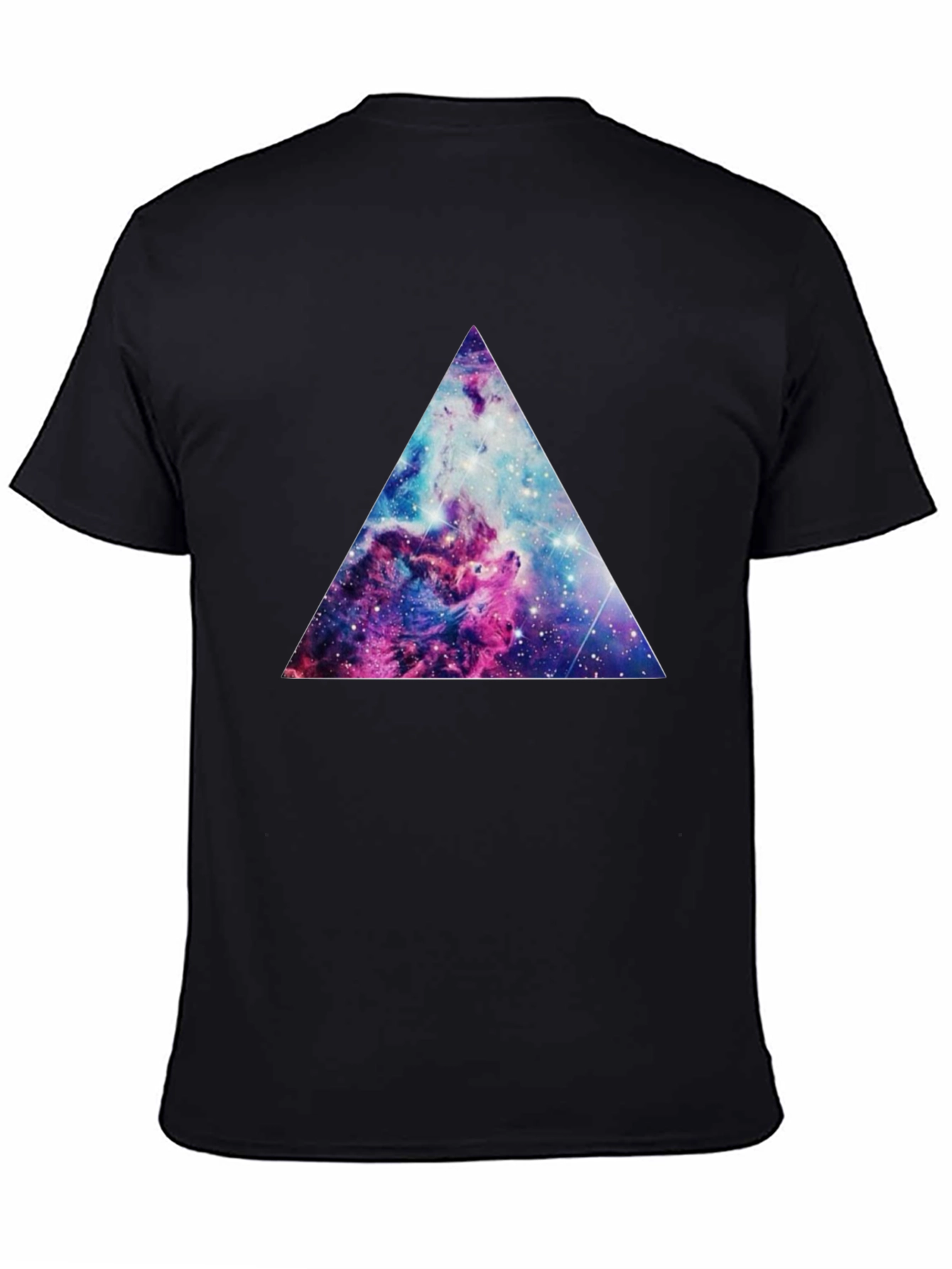 Cosmic Triangle Graphic Tee - Black