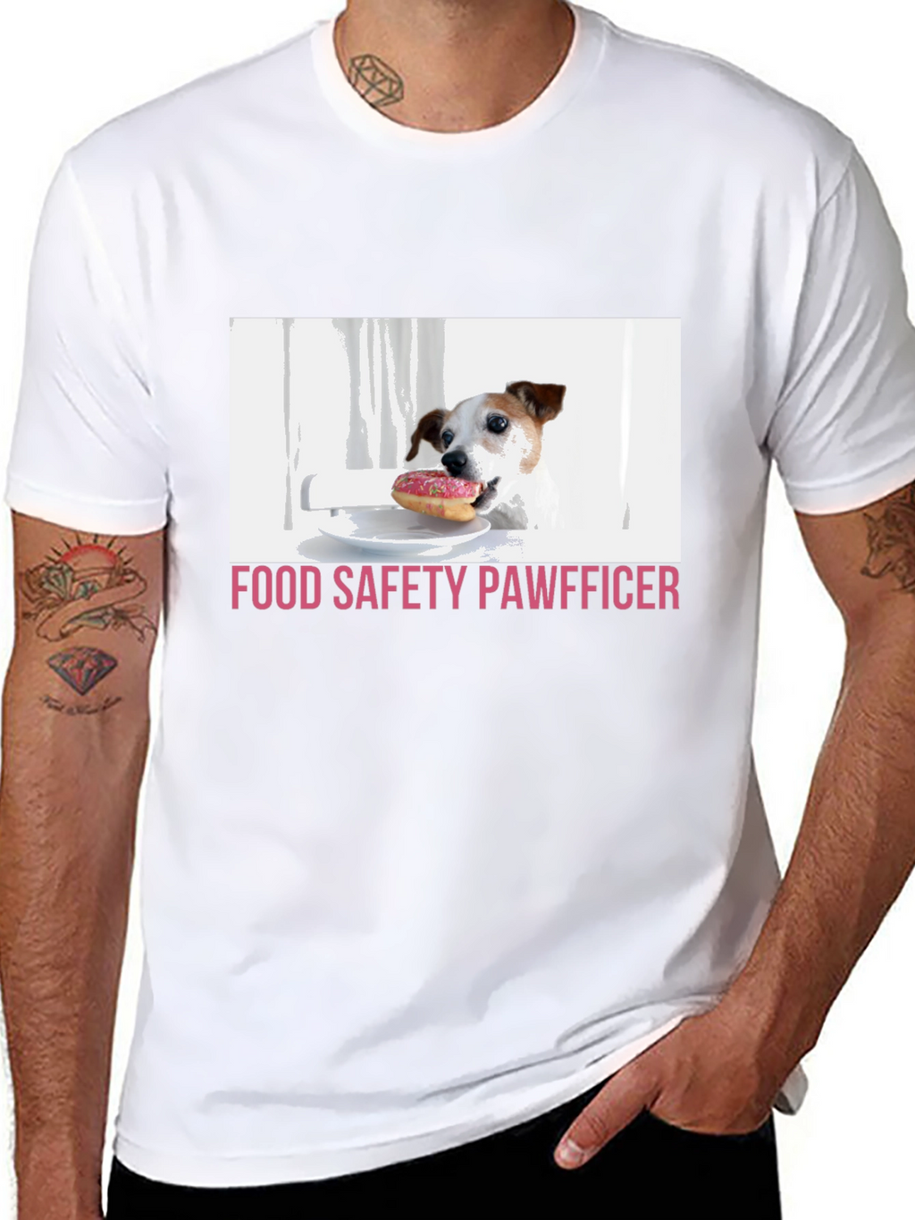 Food Safety Pawfficer Dog Lover T-Shirt