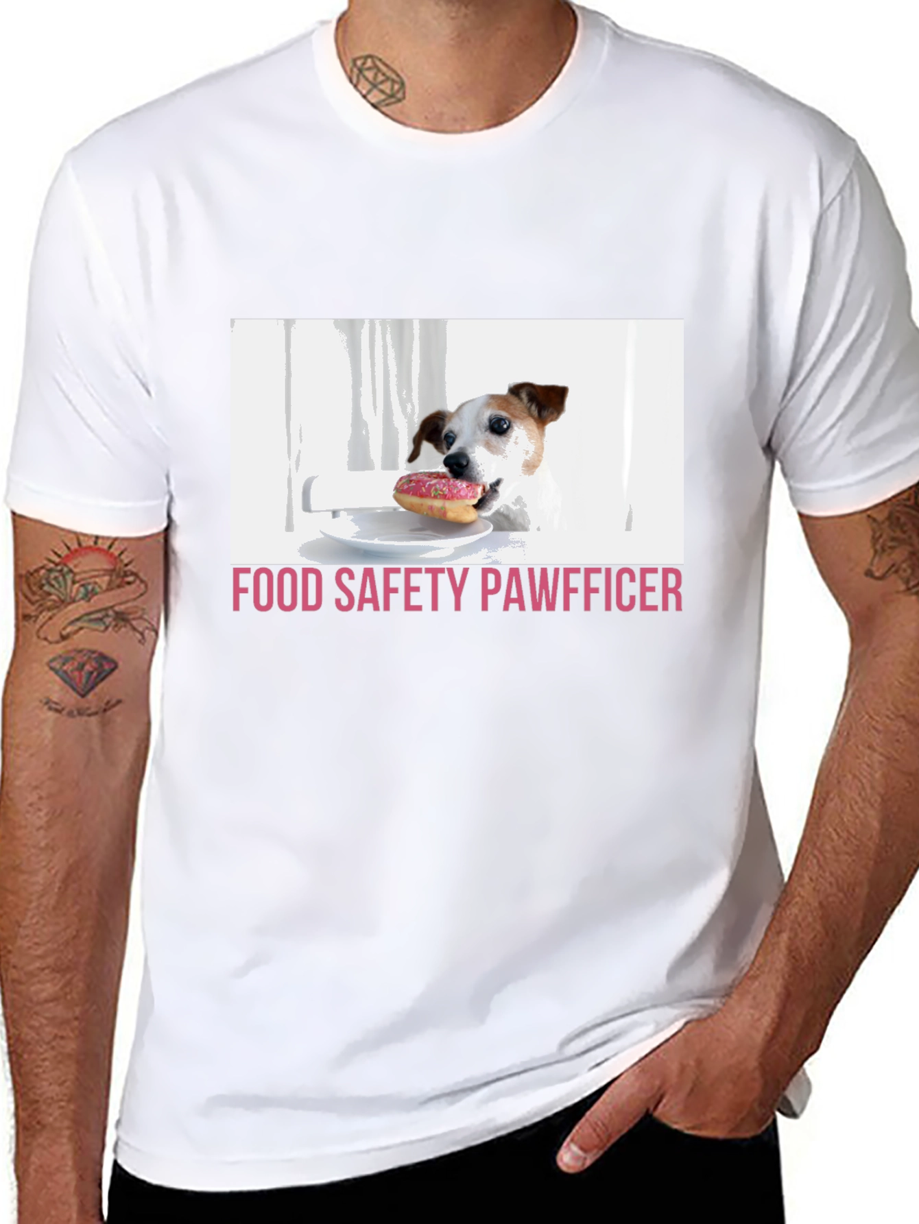 Food Safety Pawfficer Dog Lover T-Shirt