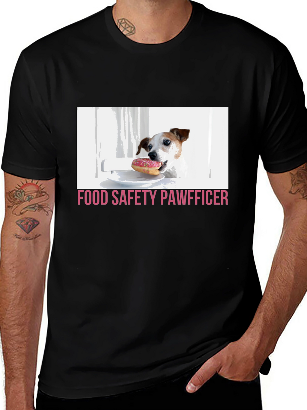 Food Safety Pawfficer Dog Lover T-Shirt