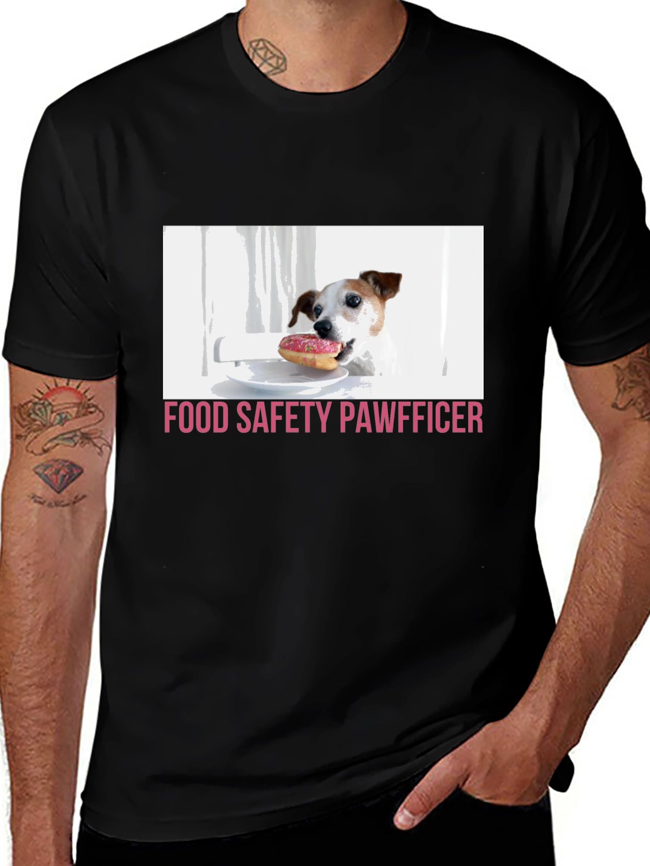 Food Safety Pawfficer Dog Lover T-Shirt