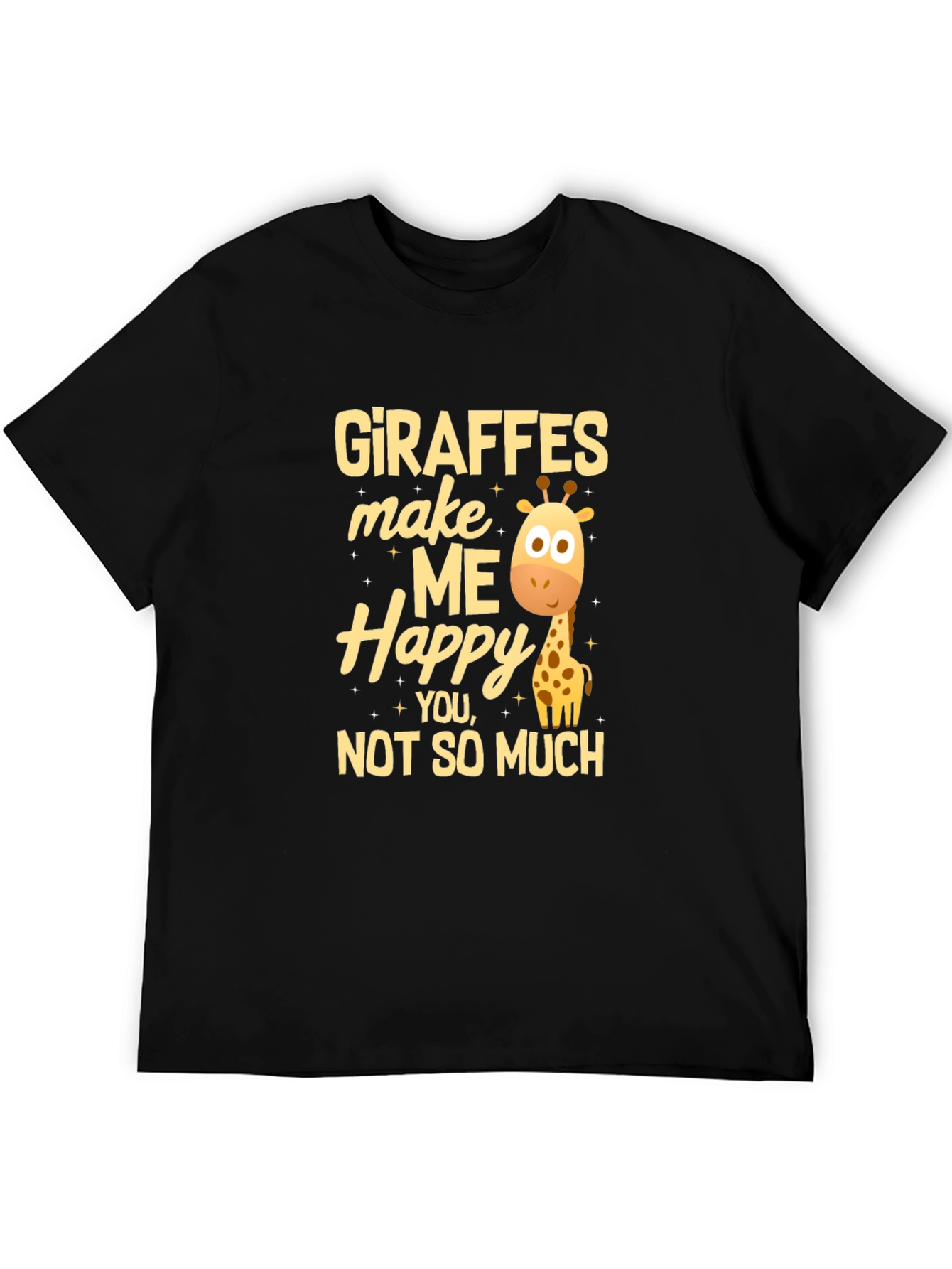 Giraffe Lover T-Shirt - Giraffes Make Me Happy Tee