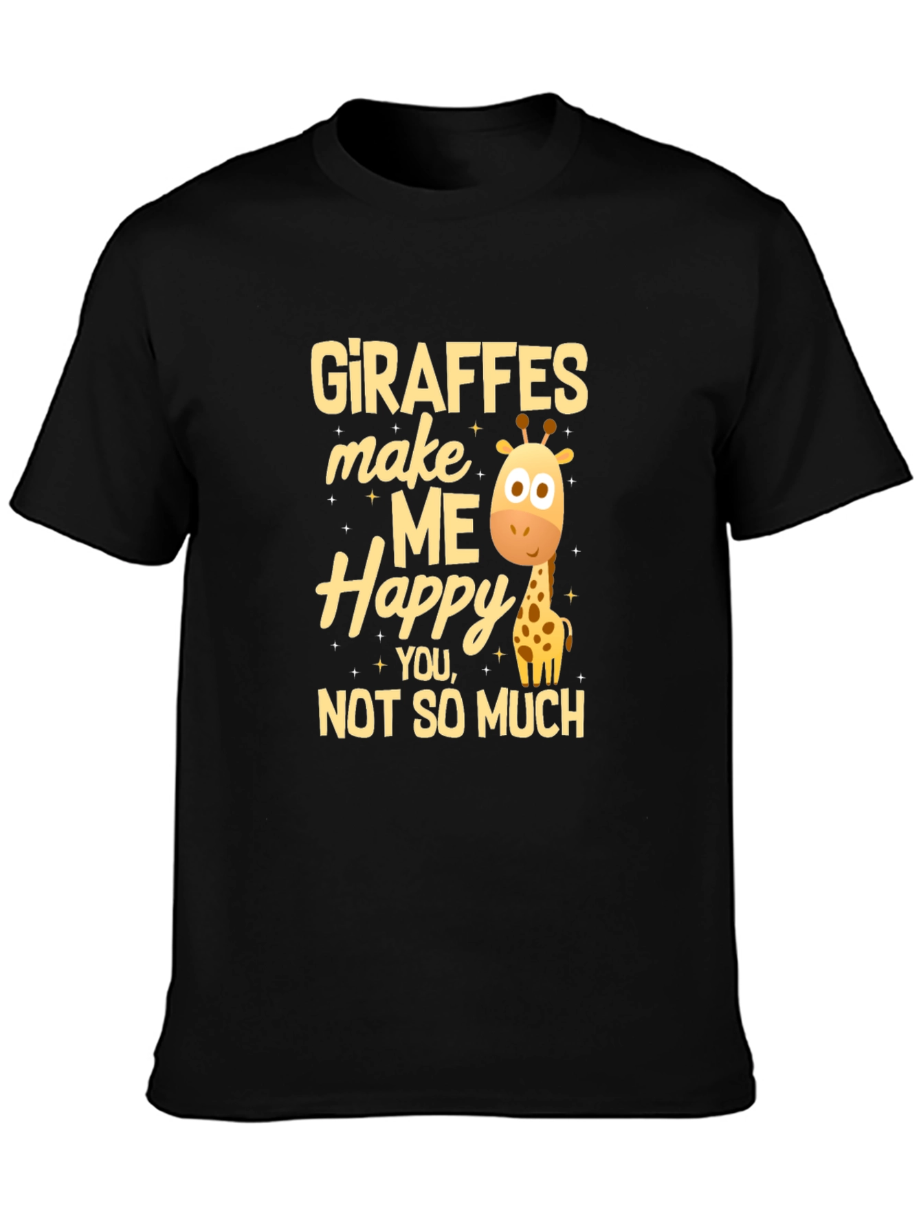 Giraffe Lover T-Shirt - Giraffes Make Me Happy Tee