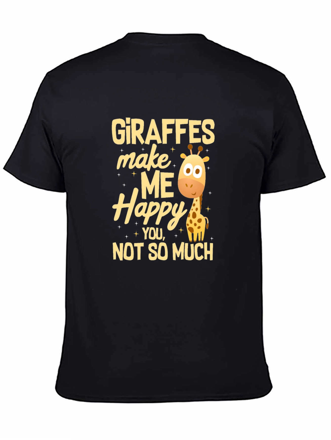 Giraffe Lover T-Shirt - Giraffes Make Me Happy Tee