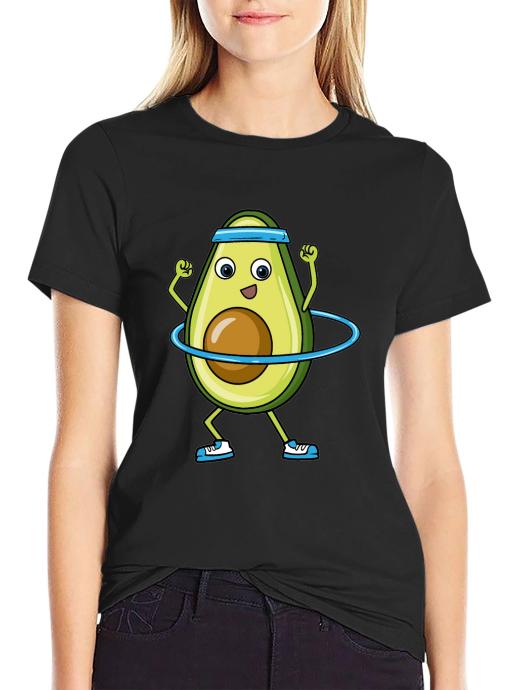 Funny Avocado Hula Hoop T-Shirt