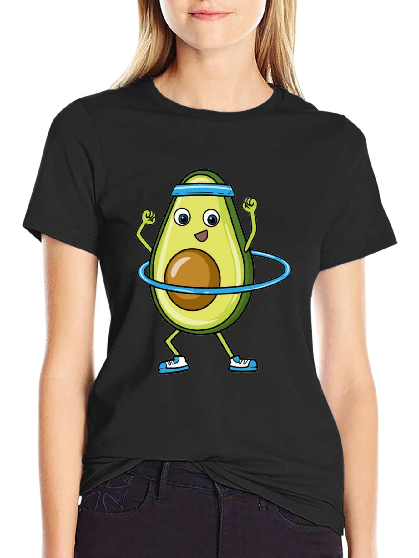 Funny Avocado Hula Hoop T-Shirt
