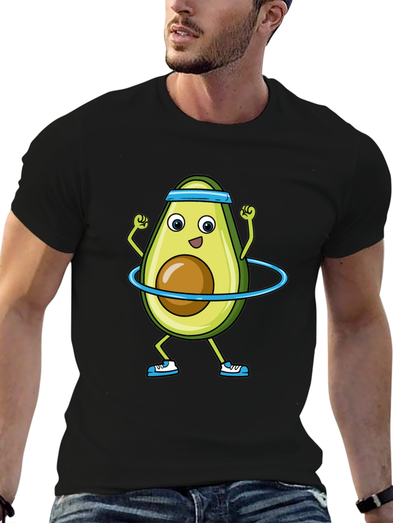 Funny Avocado Hula Hoop T-Shirt