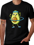 Funny Avocado Hula Hoop T-Shirt