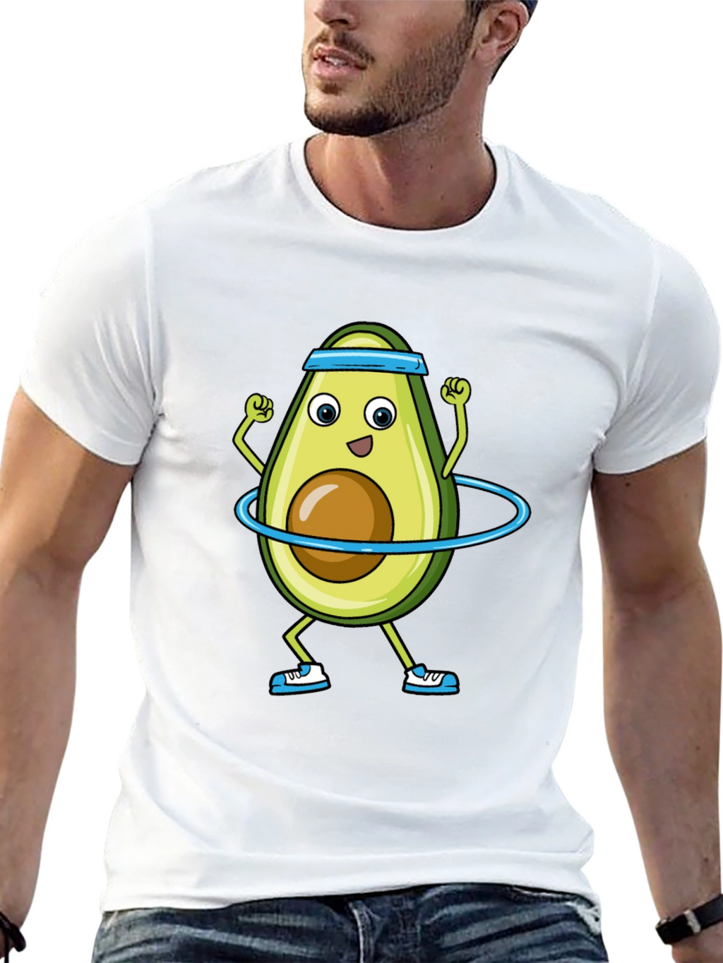Funny Avocado Hula Hoop T-Shirt