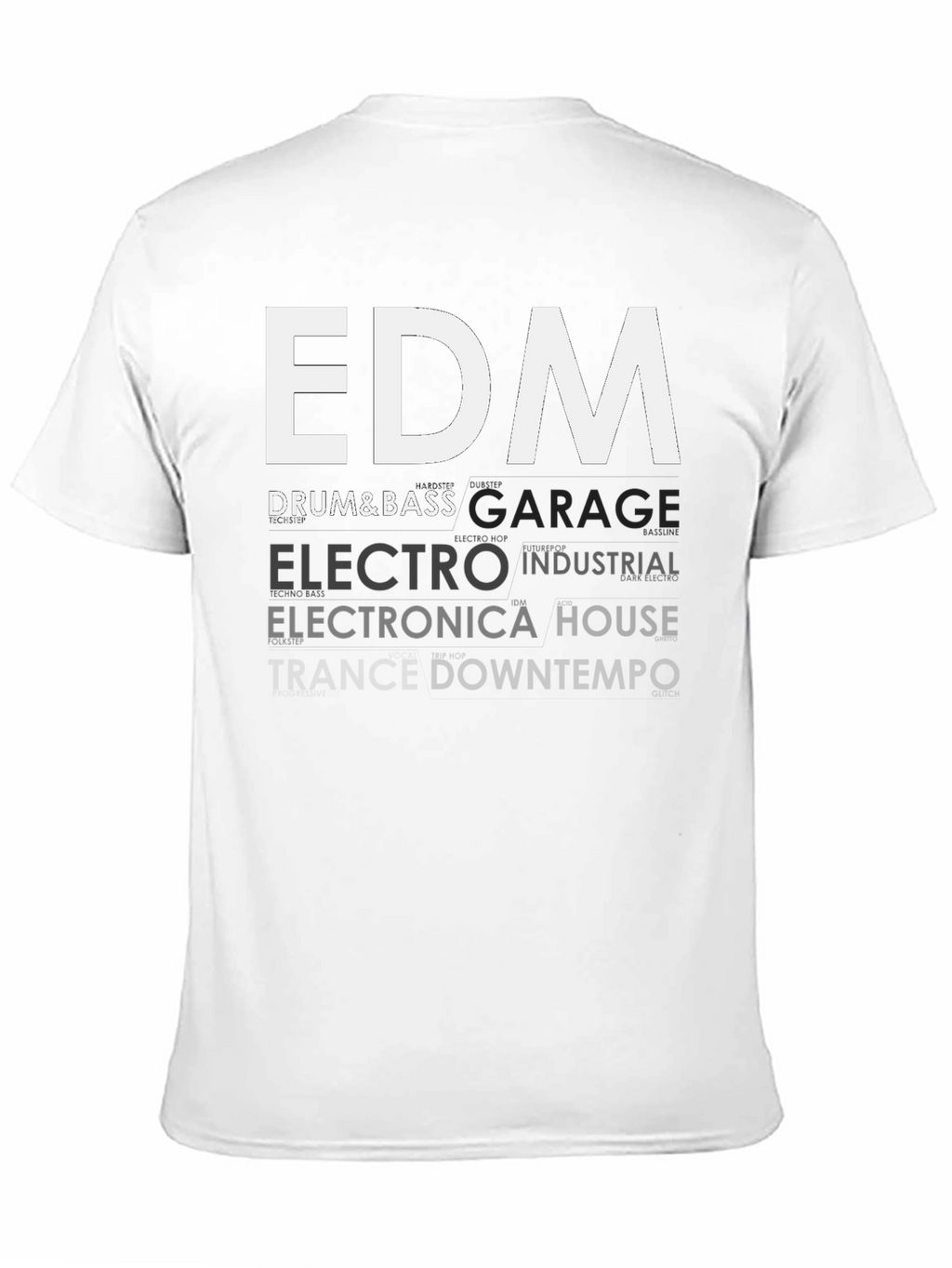 EDM Music Genres Graphic T-Shirt