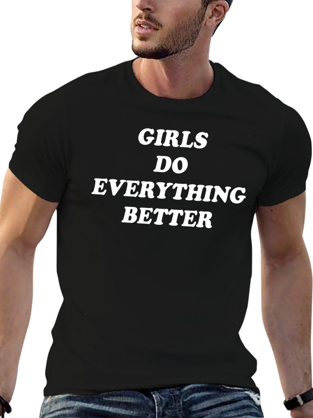 Girls Do Everything Better Black T-Shirt