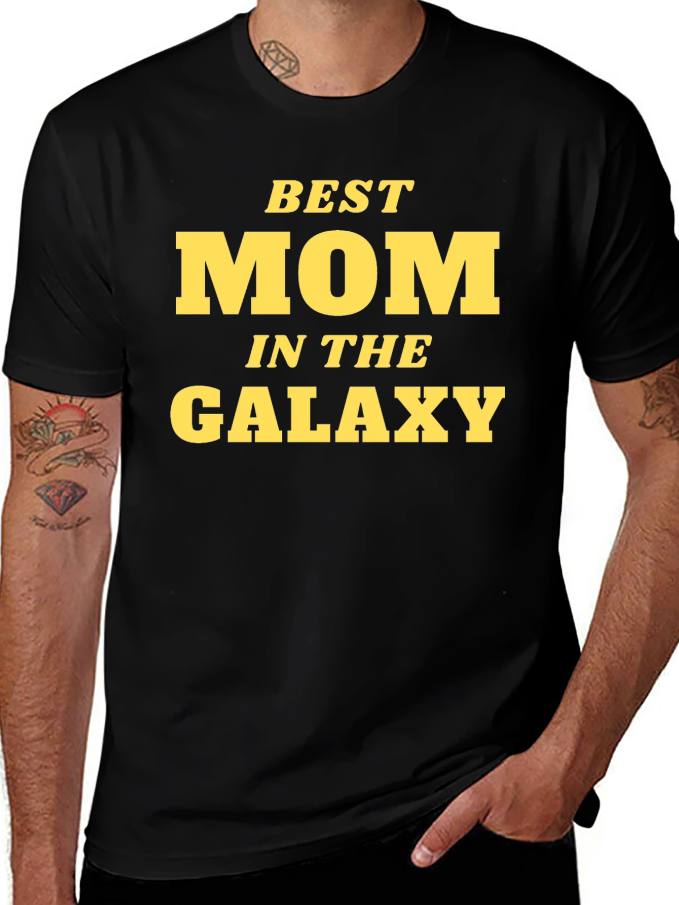 Best Mom in the Galaxy T-Shirt - Black