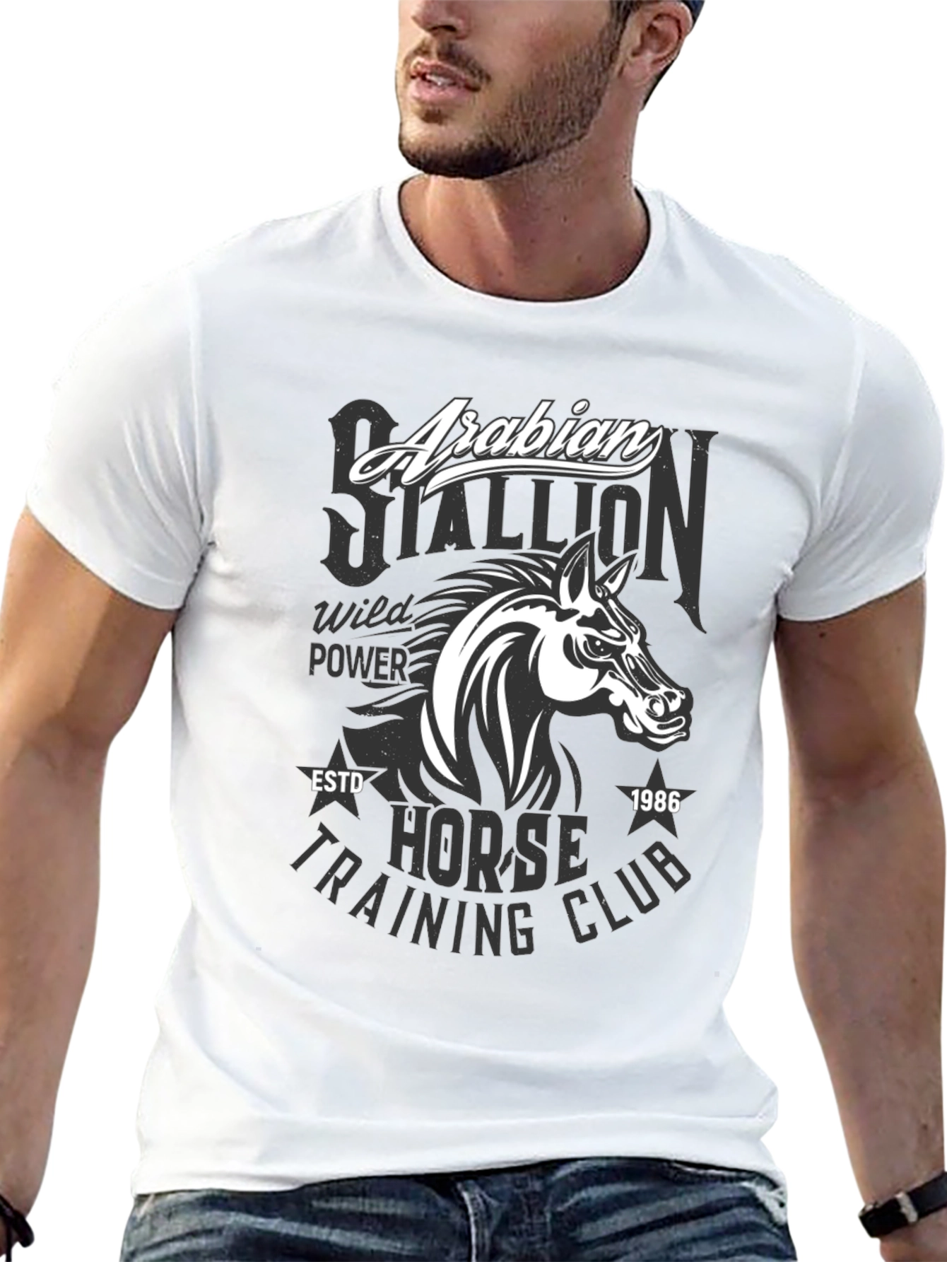 Arabian Stallion Horse Training Club T-Shirt