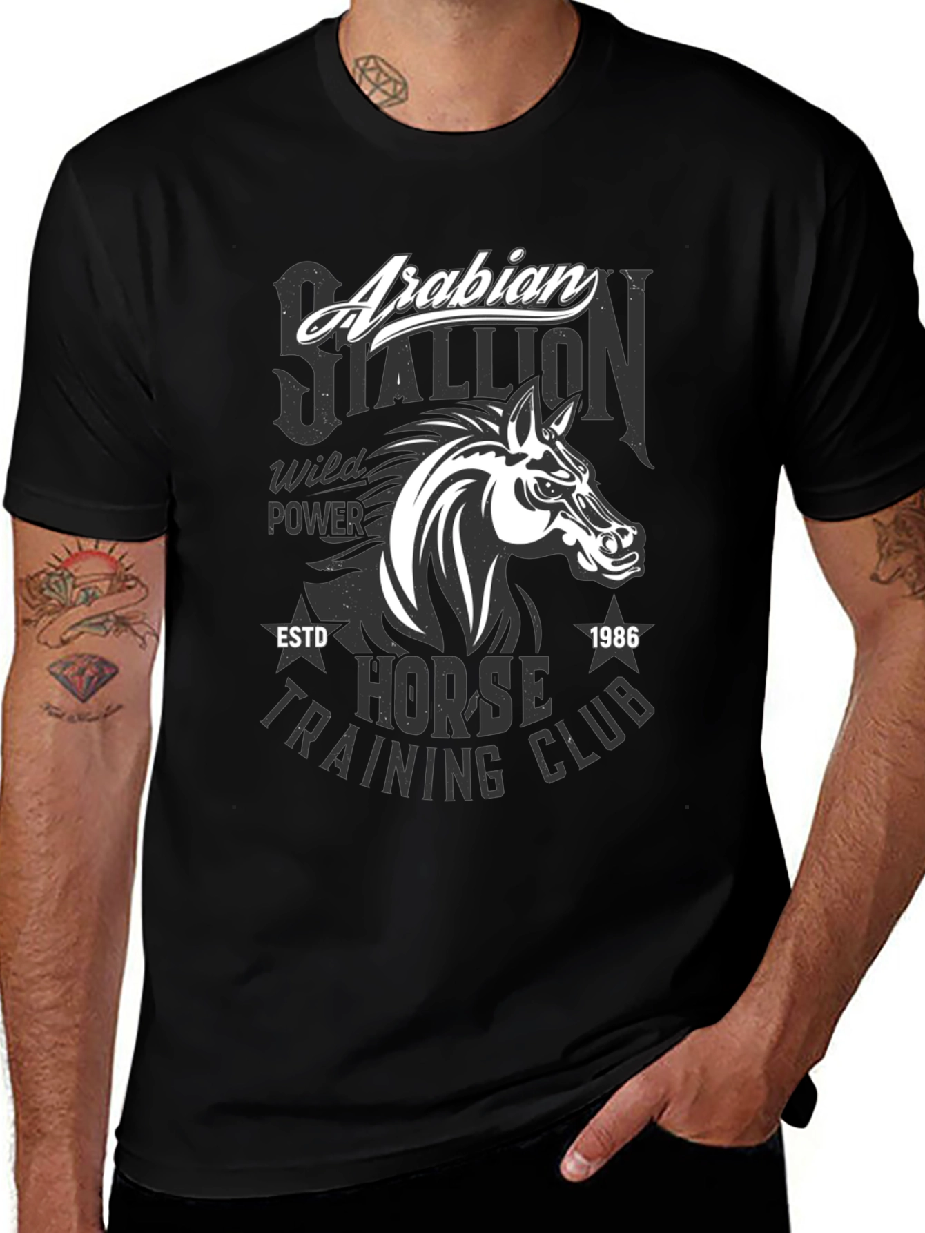 Arabian Stallion Horse Training Club T-Shirt