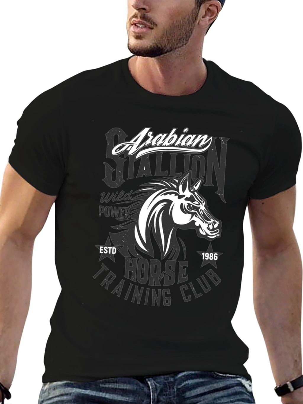 Arabian Stallion Horse Training Club T-Shirt