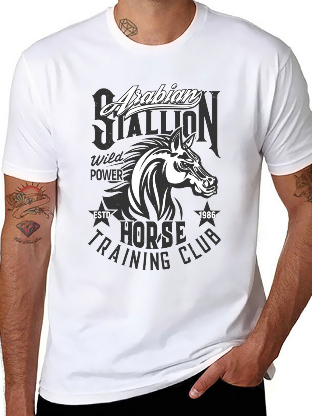 Arabian Stallion Horse Training Club T-Shirt