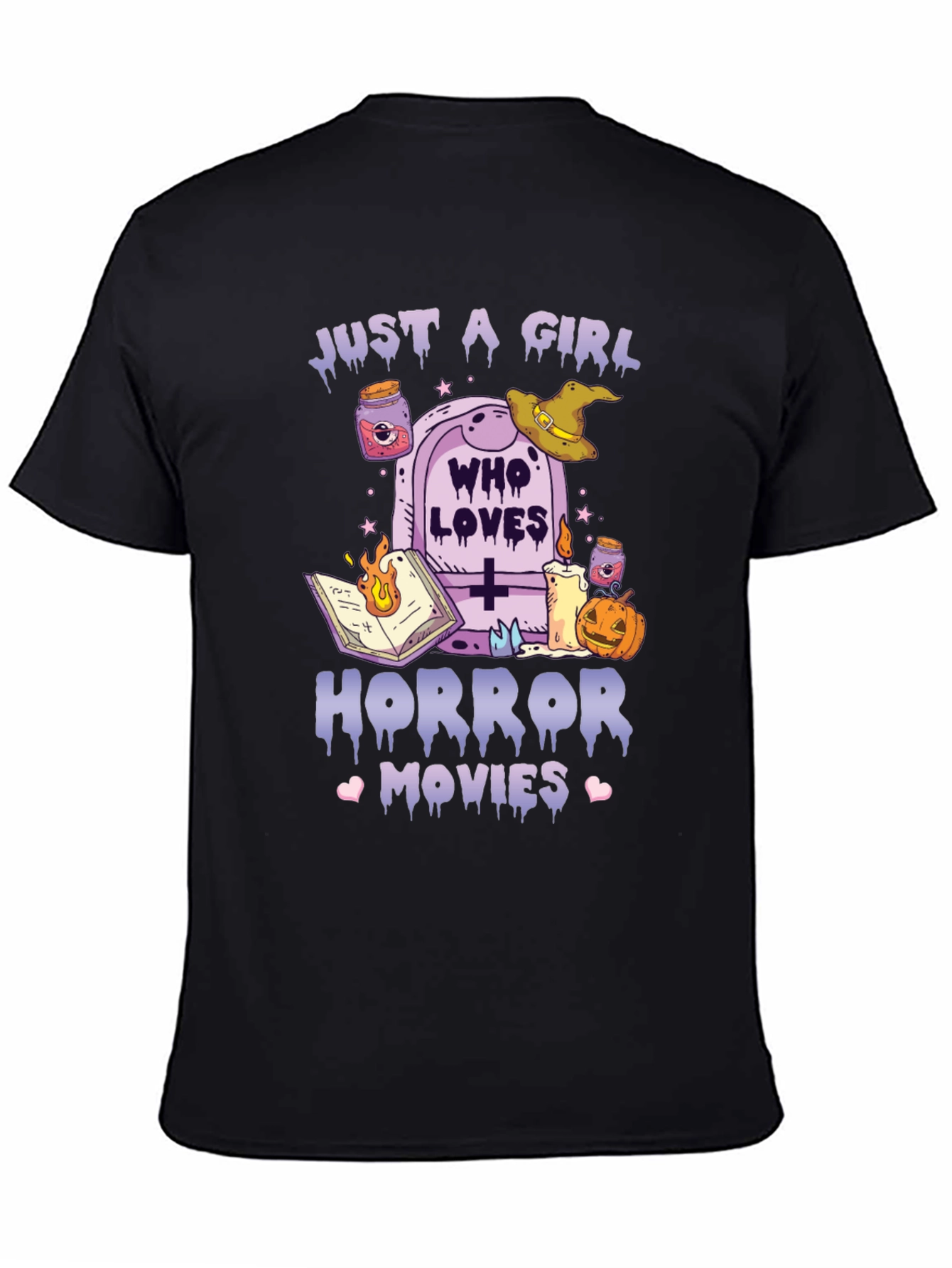 Horror Movie Lover T-Shirt - Just A Girl