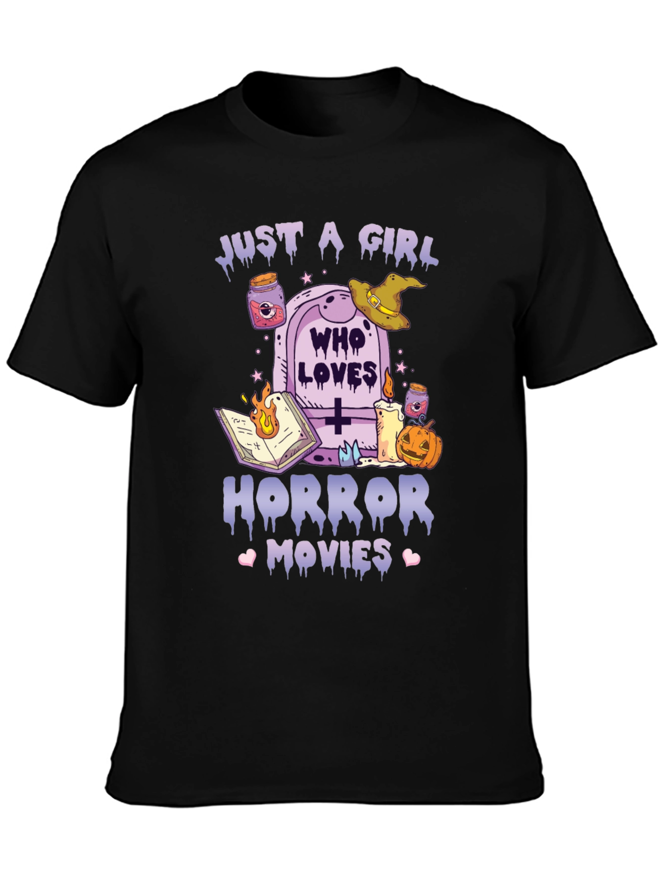 Horror Movie Lover T-Shirt - Just A Girl