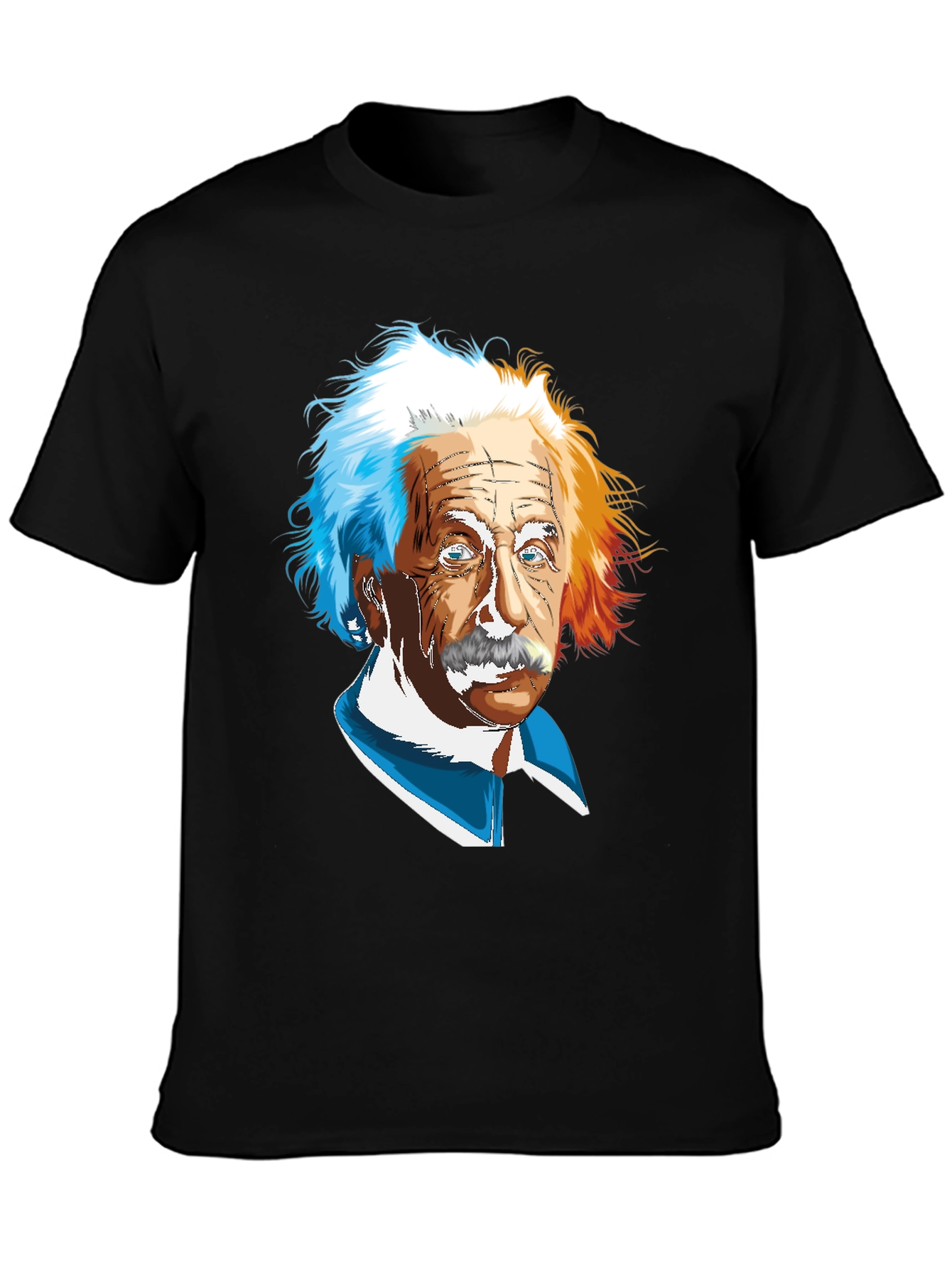 Einstein Graphic Print Black T-Shirt