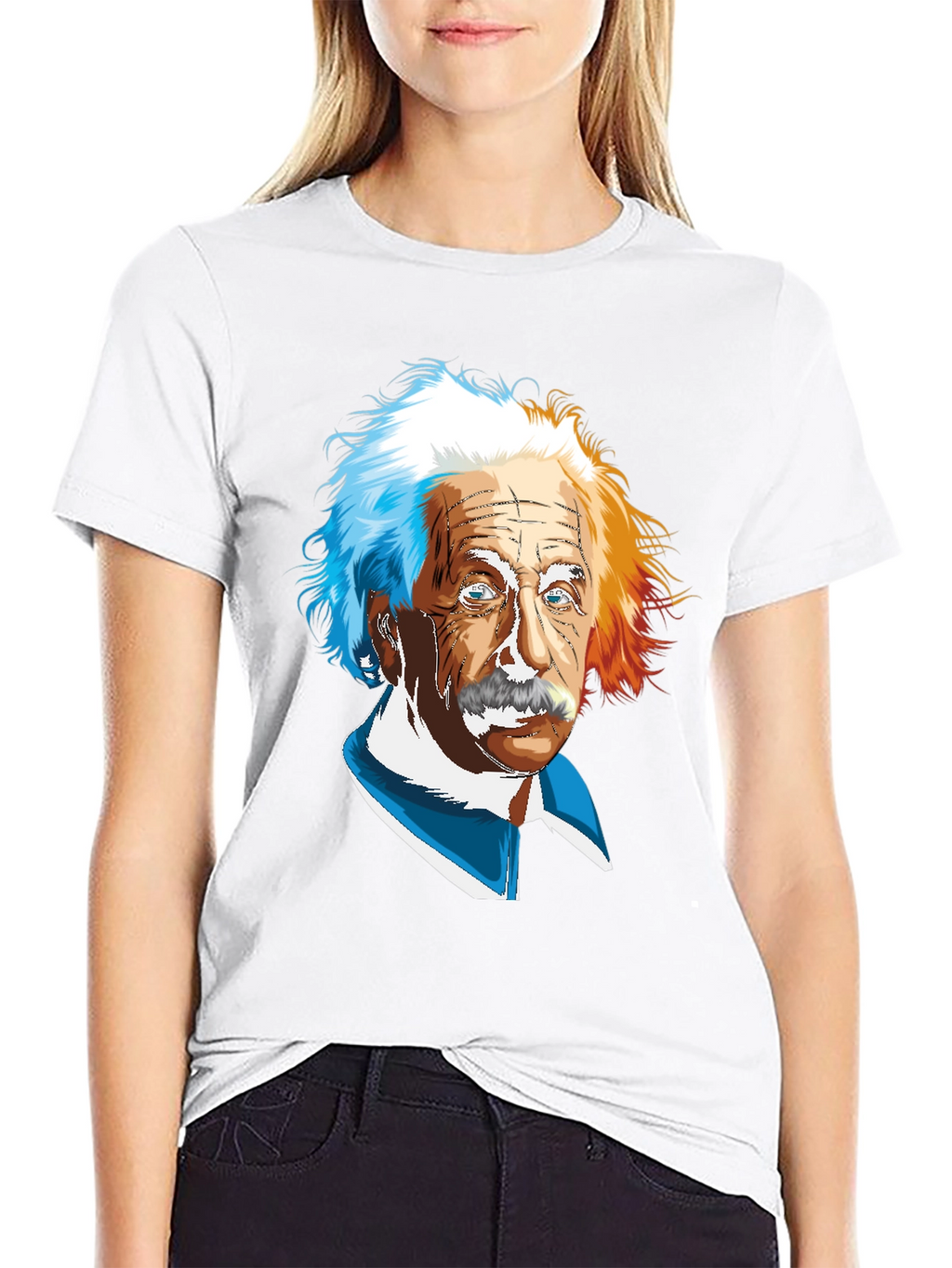 Einstein Graphic Print Black T-Shirt