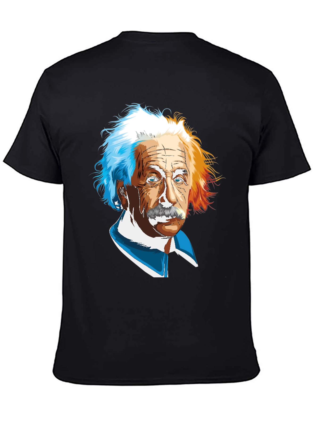 Einstein Graphic Print Black T-Shirt
