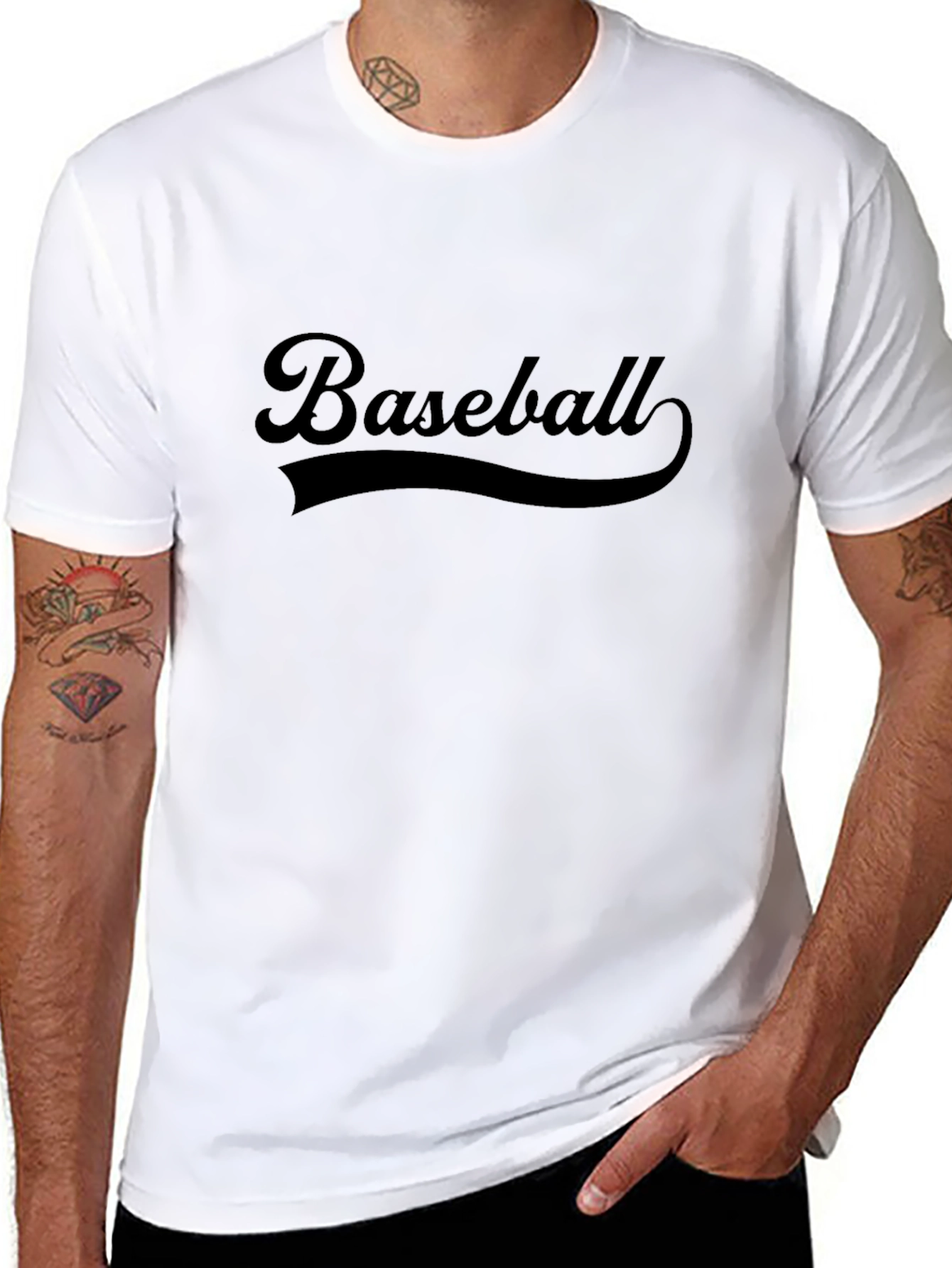 Baseball Graphic Tee - Soft Cotton Blend