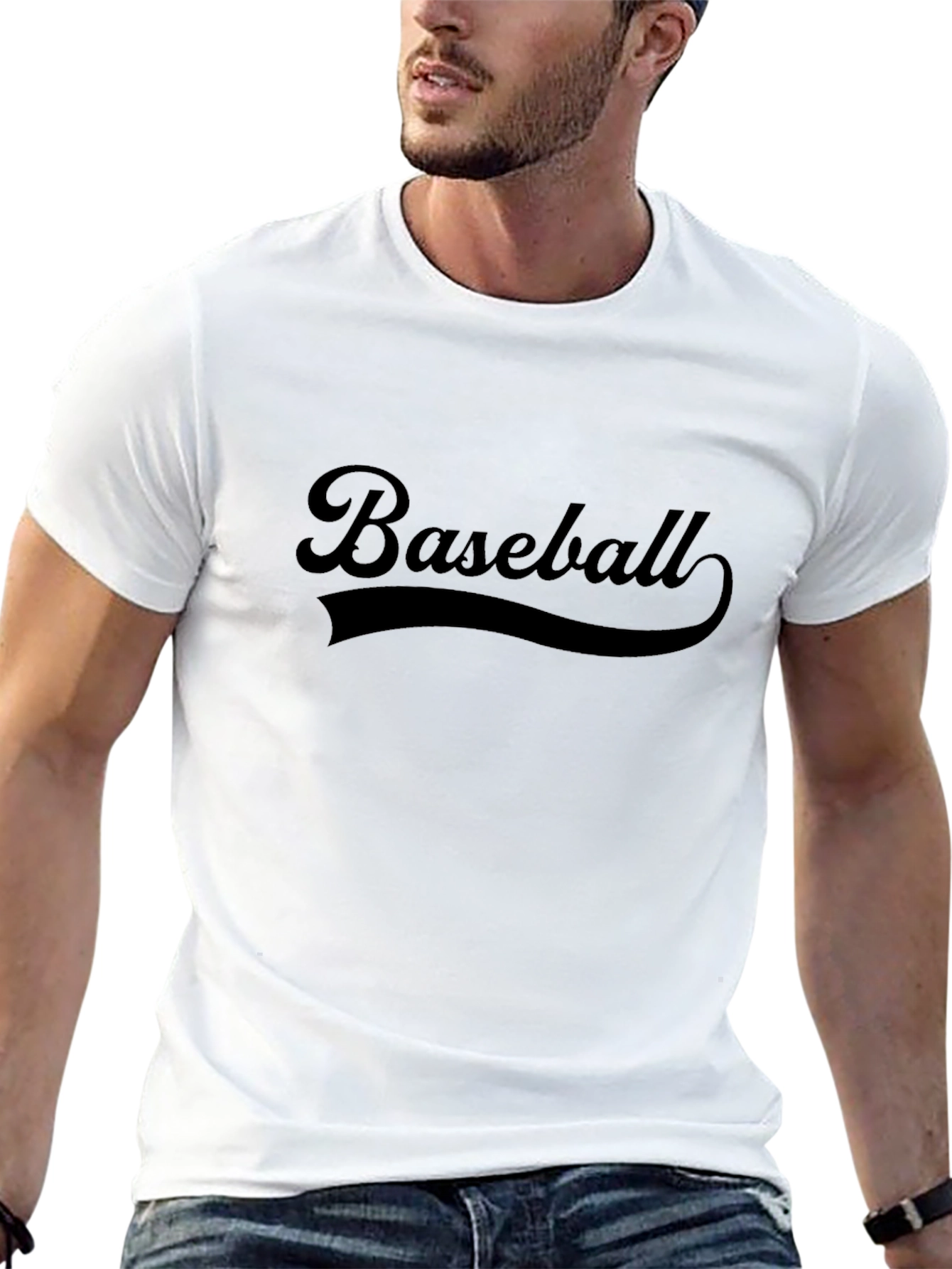 Baseball Graphic Tee - Soft Cotton Blend