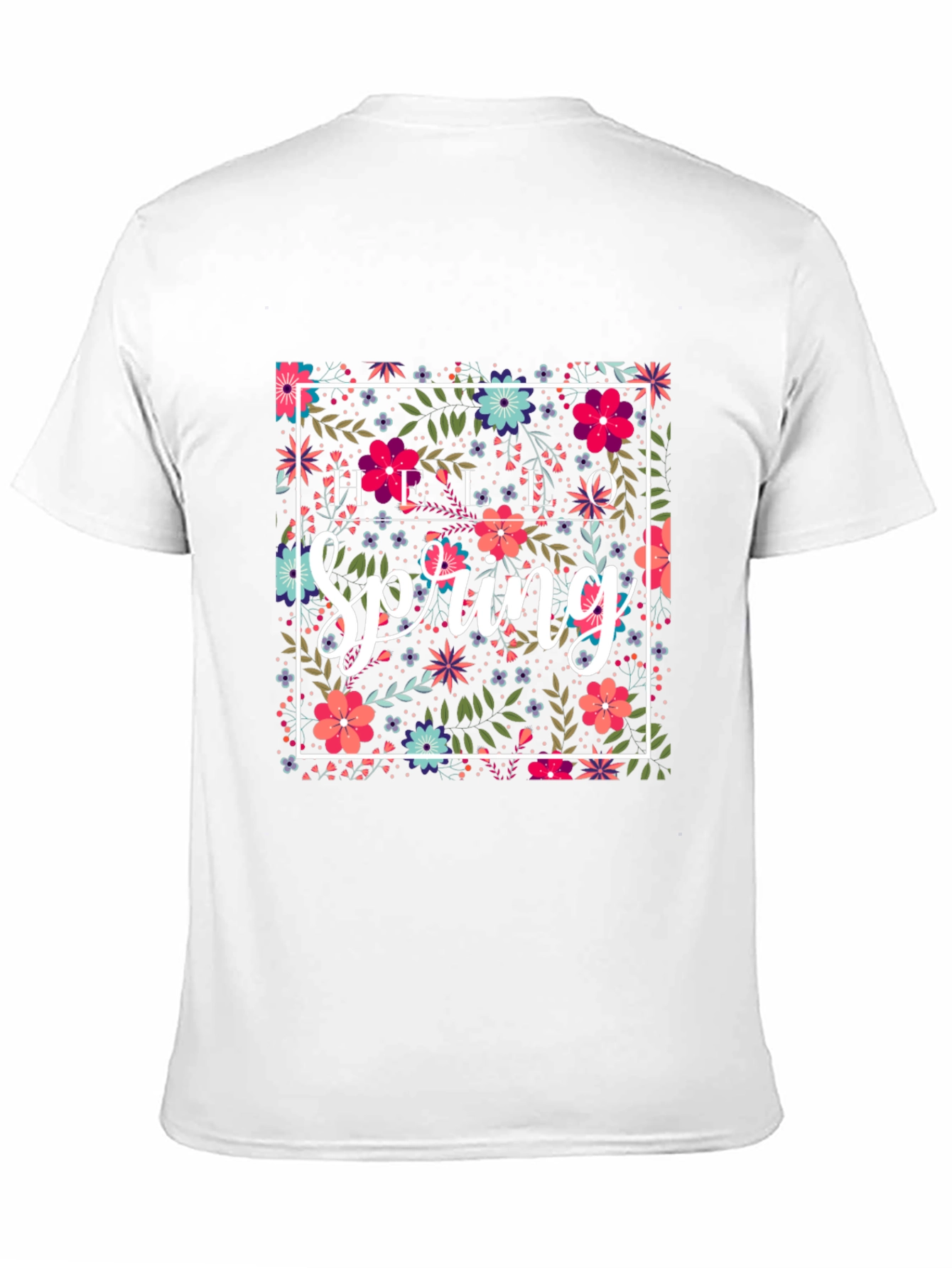 Floral Spring Graphic Tee - Black