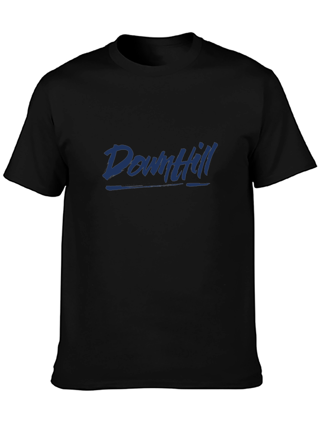 Downhill Graphic Tee - Black Casual Comfort