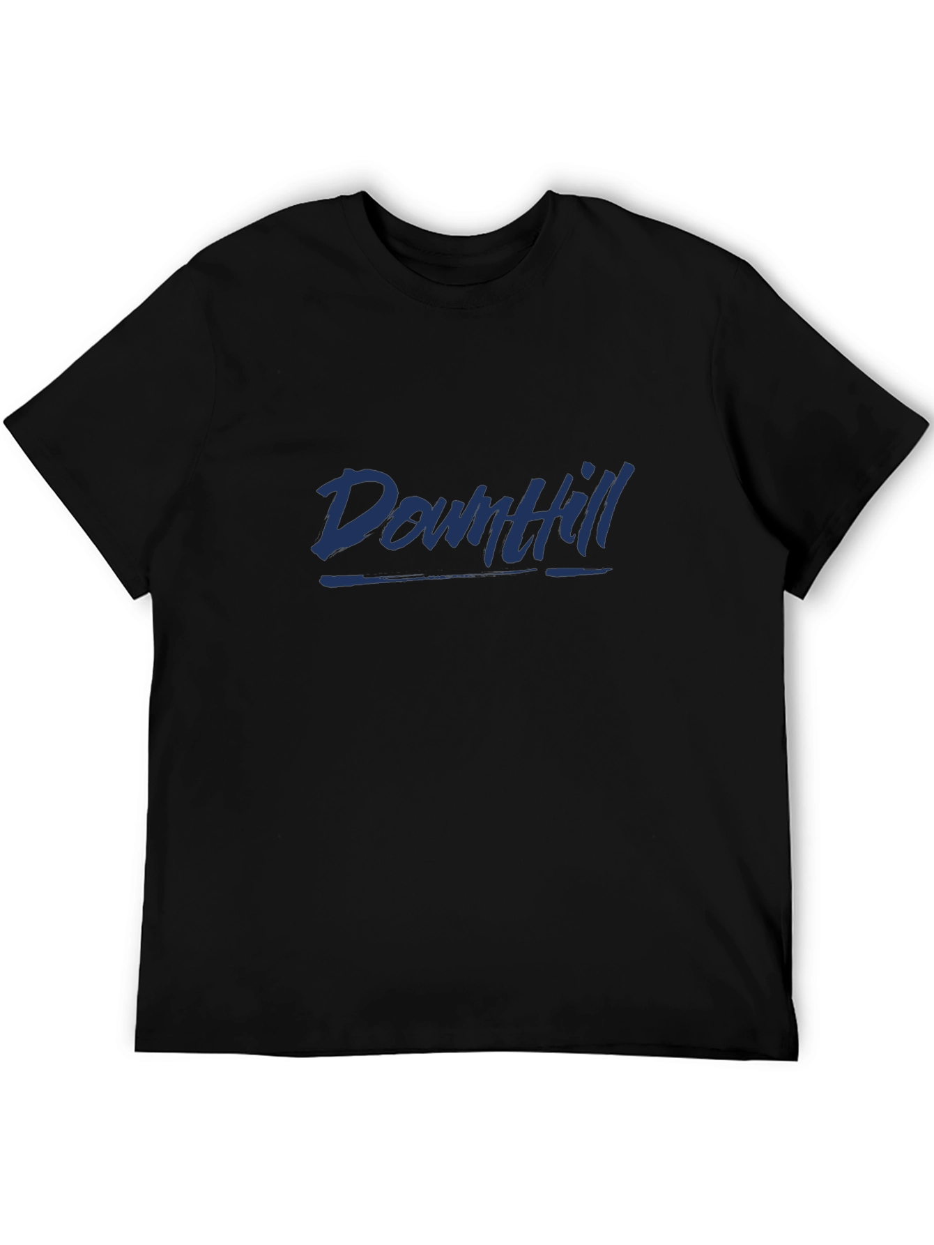 Downhill Graphic Tee - Black Casual Comfort