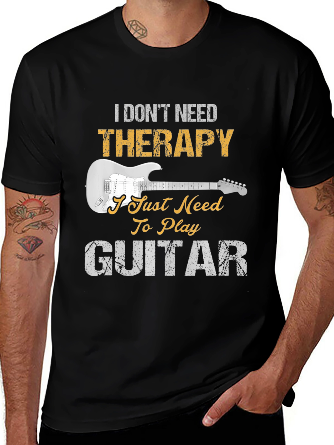 Guitar Therapy T-Shirt - Musician Graphic Tee