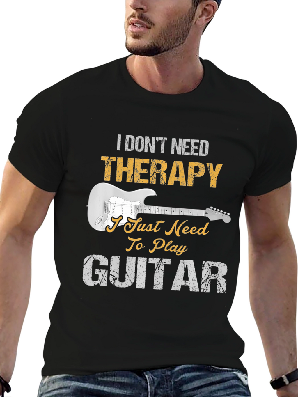 Guitar Therapy T-Shirt - Musician Graphic Tee