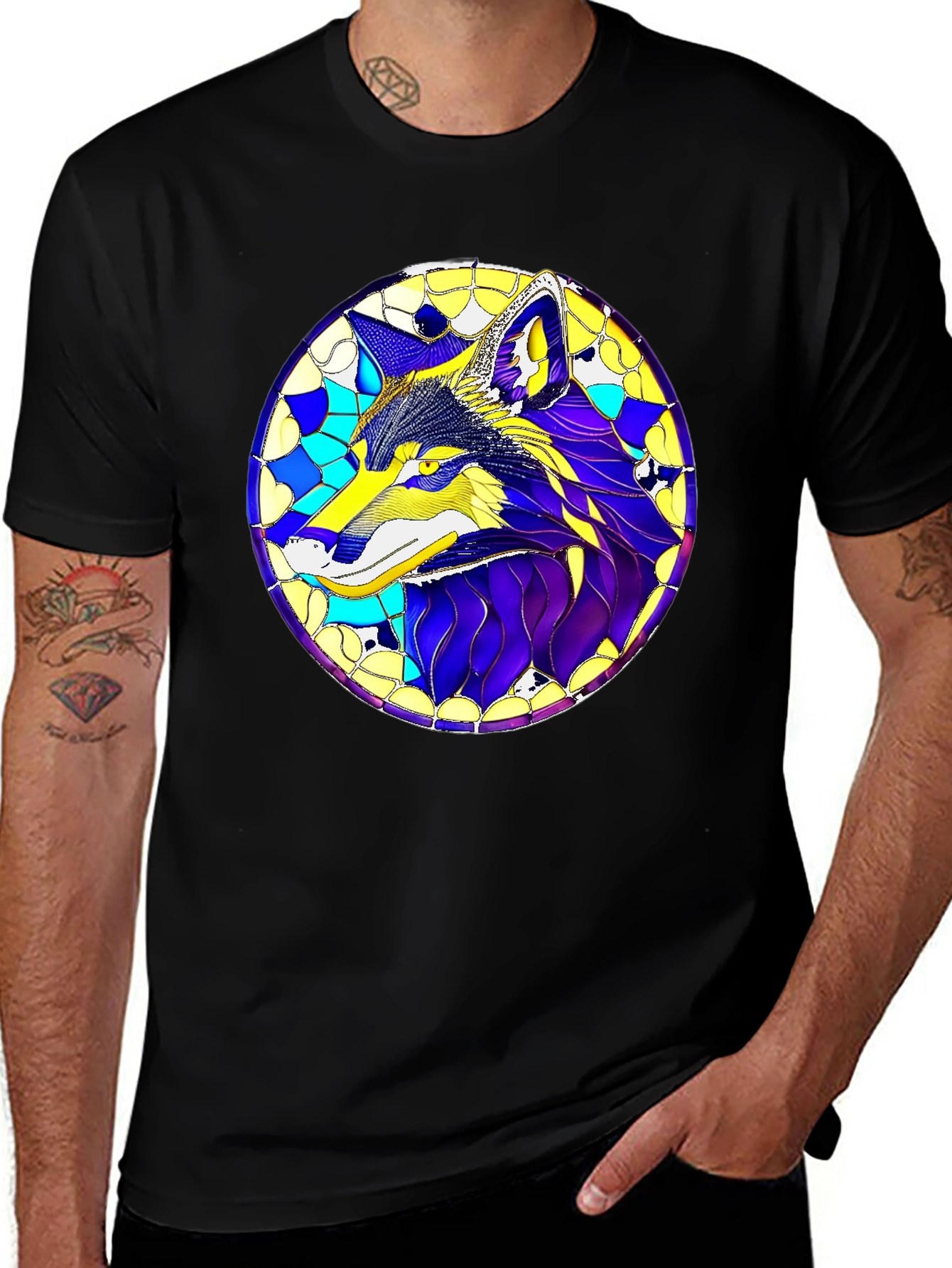Artistic Wolf Graphic Tee