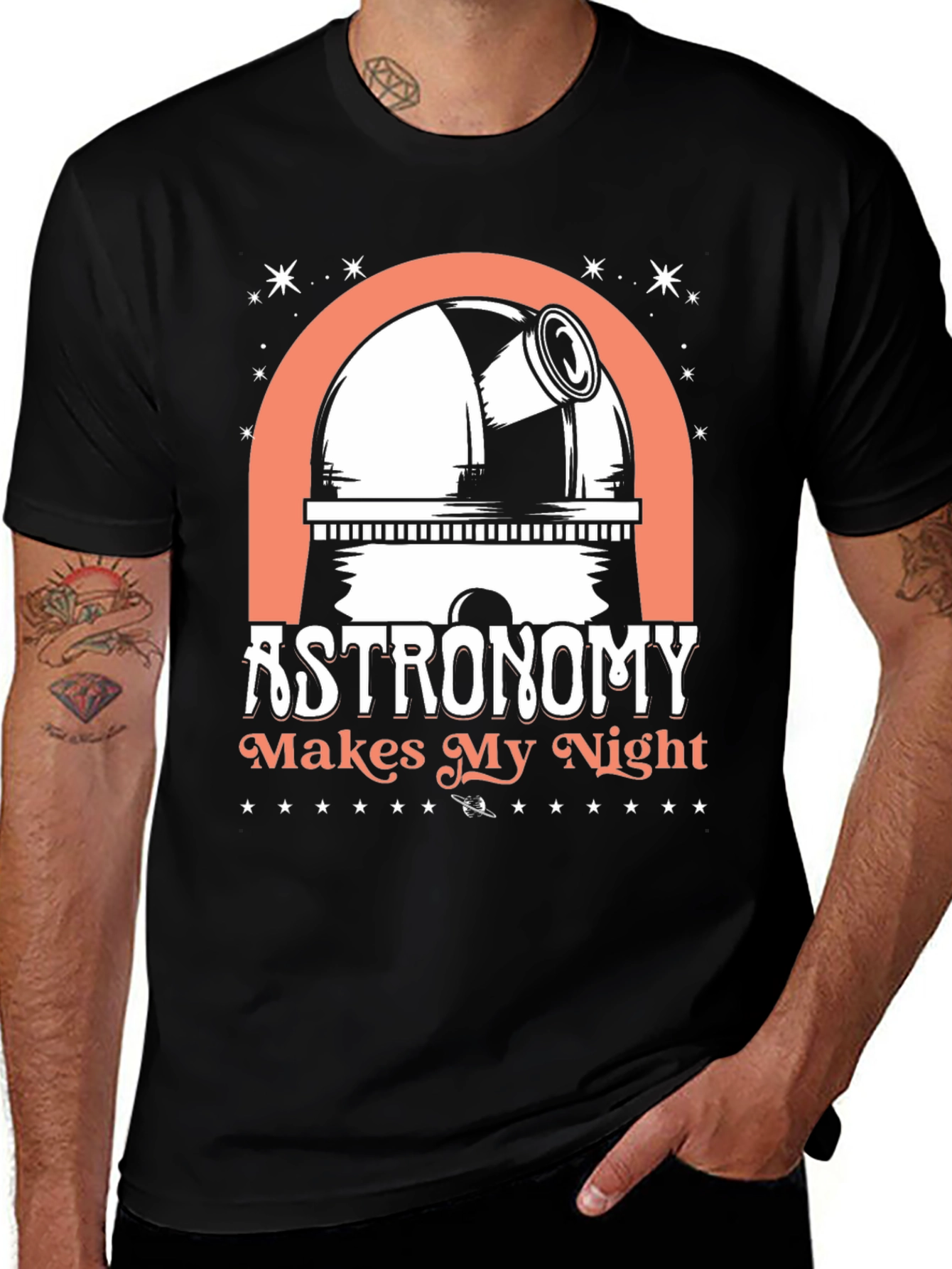 Astronomy Makes My Night Graphic Tee